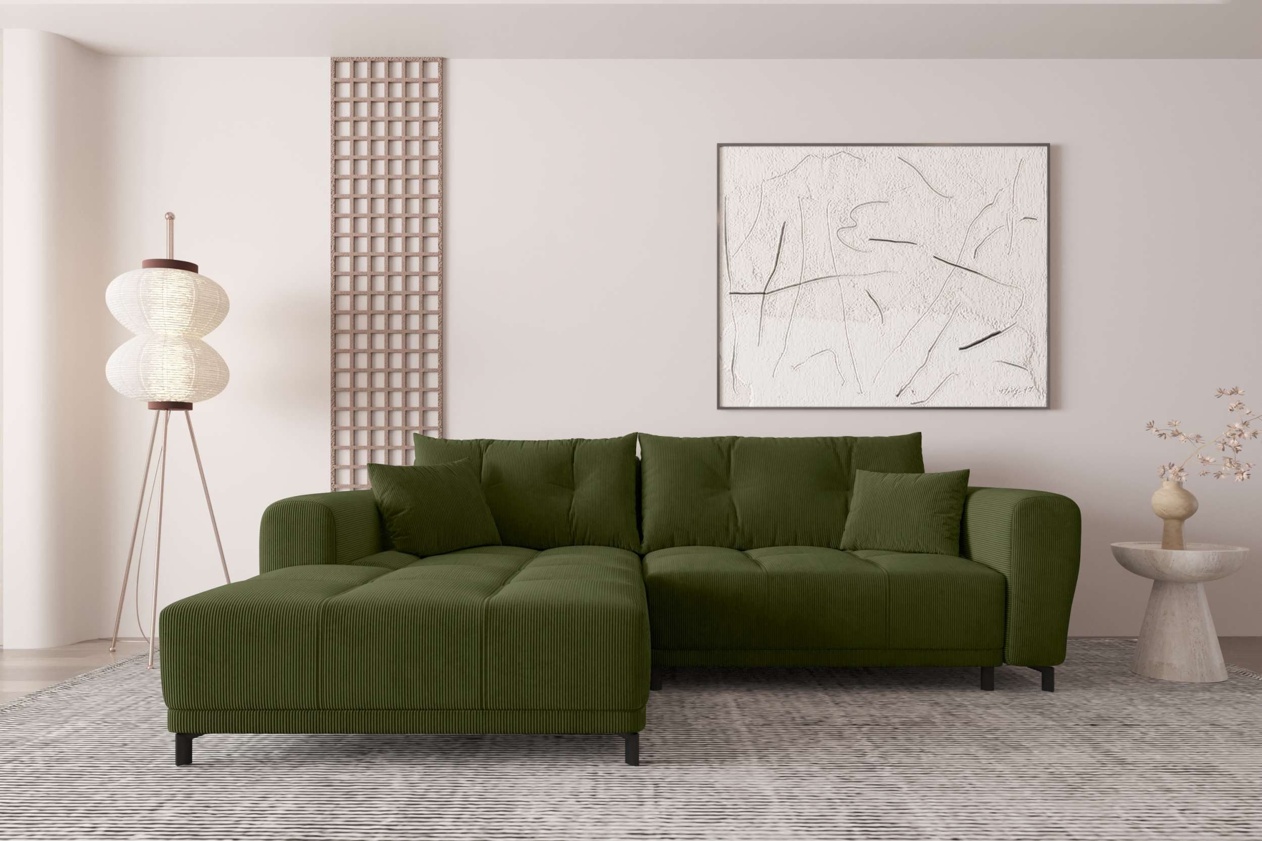 99rooms Ecksofa Massimo, Sofa L-Form, Eckcouch, mit oder ohne Schlaffunktio günstig online kaufen