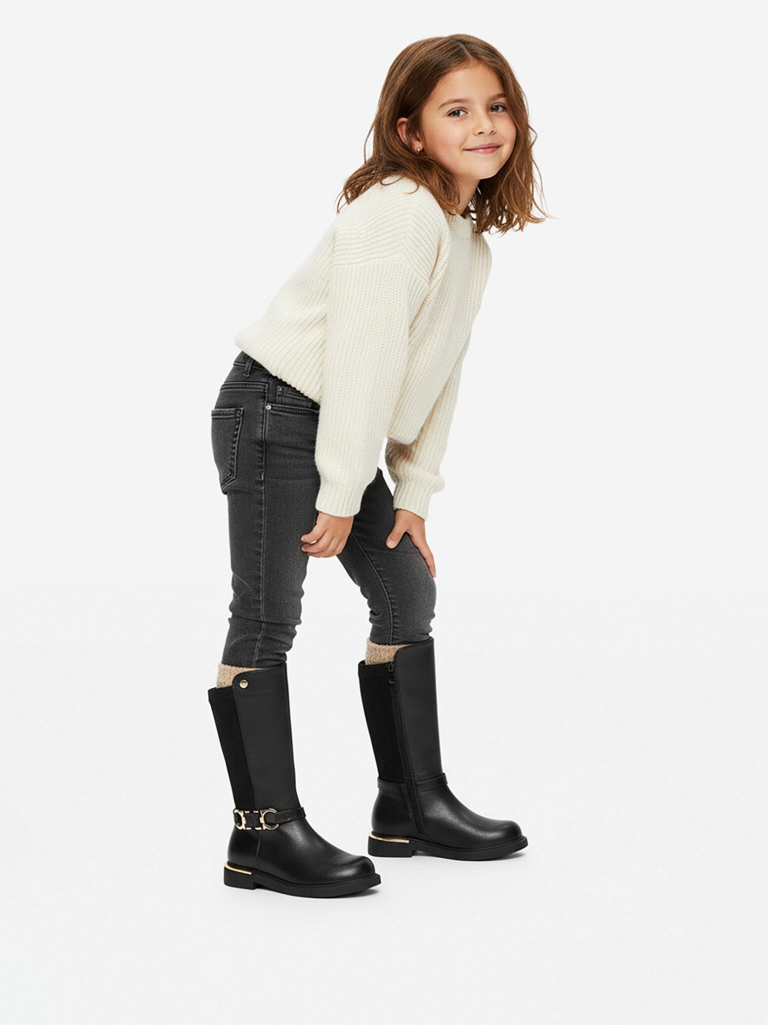 DeeZee Deezee Girl Boots Schwarze CEO-CS6501-02 Bootsschuh