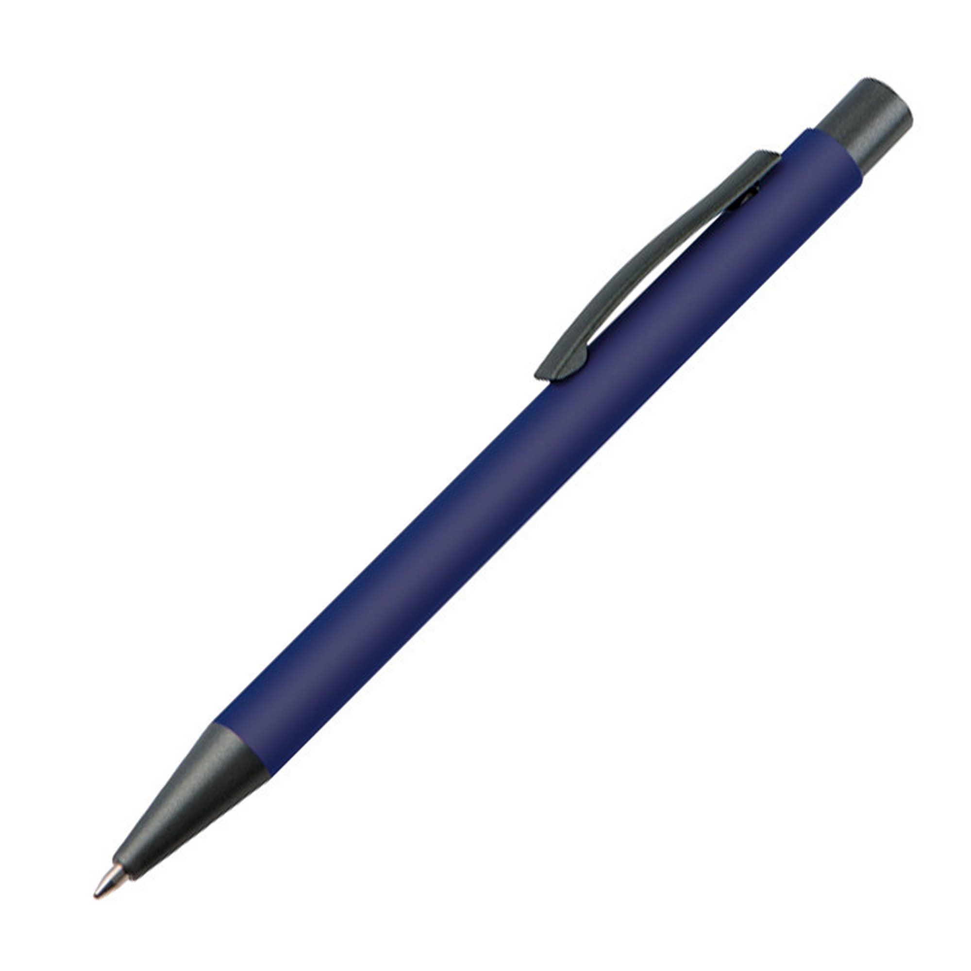 Livepac Office Kugelschreiber 10 Kugelschreiber / mit Clip aus Metall / Farbe: dunkelblau