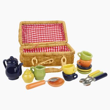 Small Foot Kinder-Küchenset Picknickkorb Nostalgie, Ideal für Puppen Bewirtung