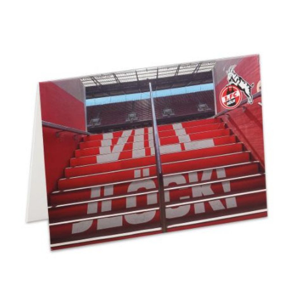 VertriebsArena GmbH Glückwunschkarte 1. FC Köln Grußkarte "Vill Jlöcki"
