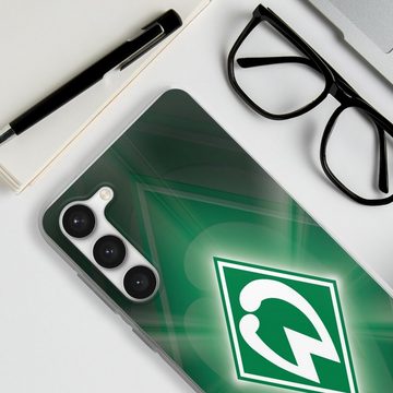 DeinDesign Handyhülle SV Werder Bremen Offizielles Lizenzprodukt Wappen Werder Bremen Laser, Samsung Galaxy S23+ Silikon Hülle Bumper Case Handy Schutzhülle