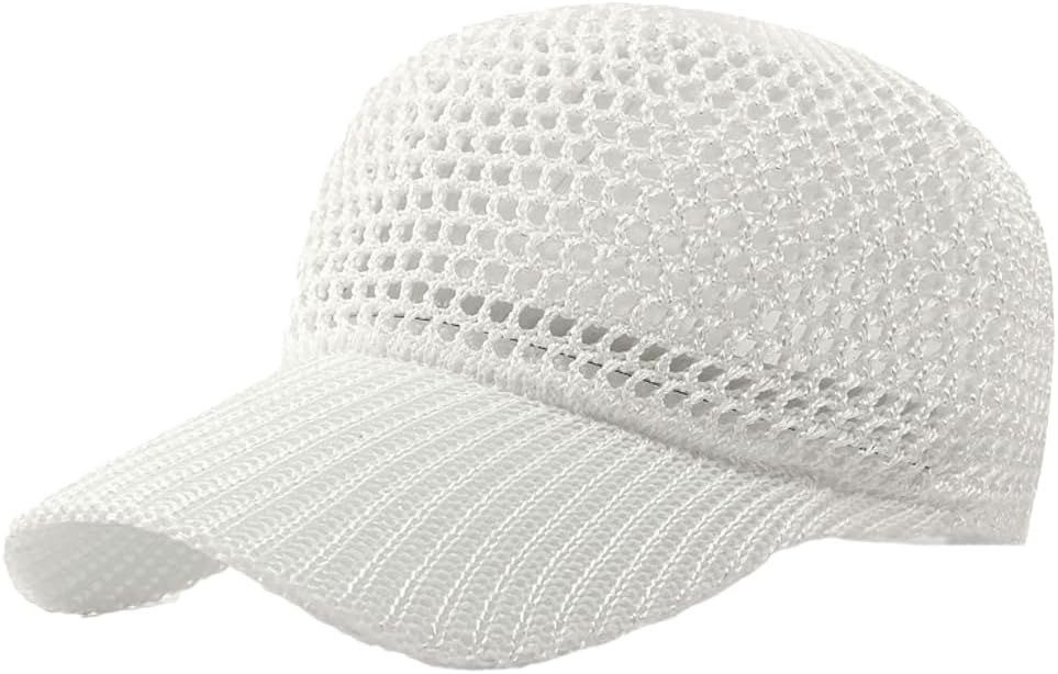 nsihing Sonnenhut Damen-Strick-Mesh-Baseballkappe, Sommer-Sonnenhut verstellbar, geeignet für Outdoor-Reisen und als Sonnenhut.