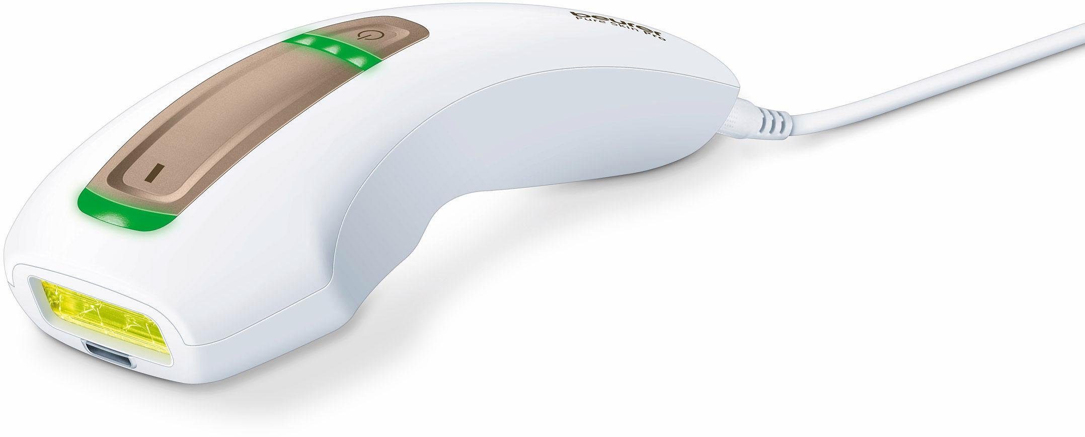 BEURER IPL-Haarentferner Pure Skin Pro, sehr App, handlich 200000 mit Lichtimpulse, Autoflash-Modus