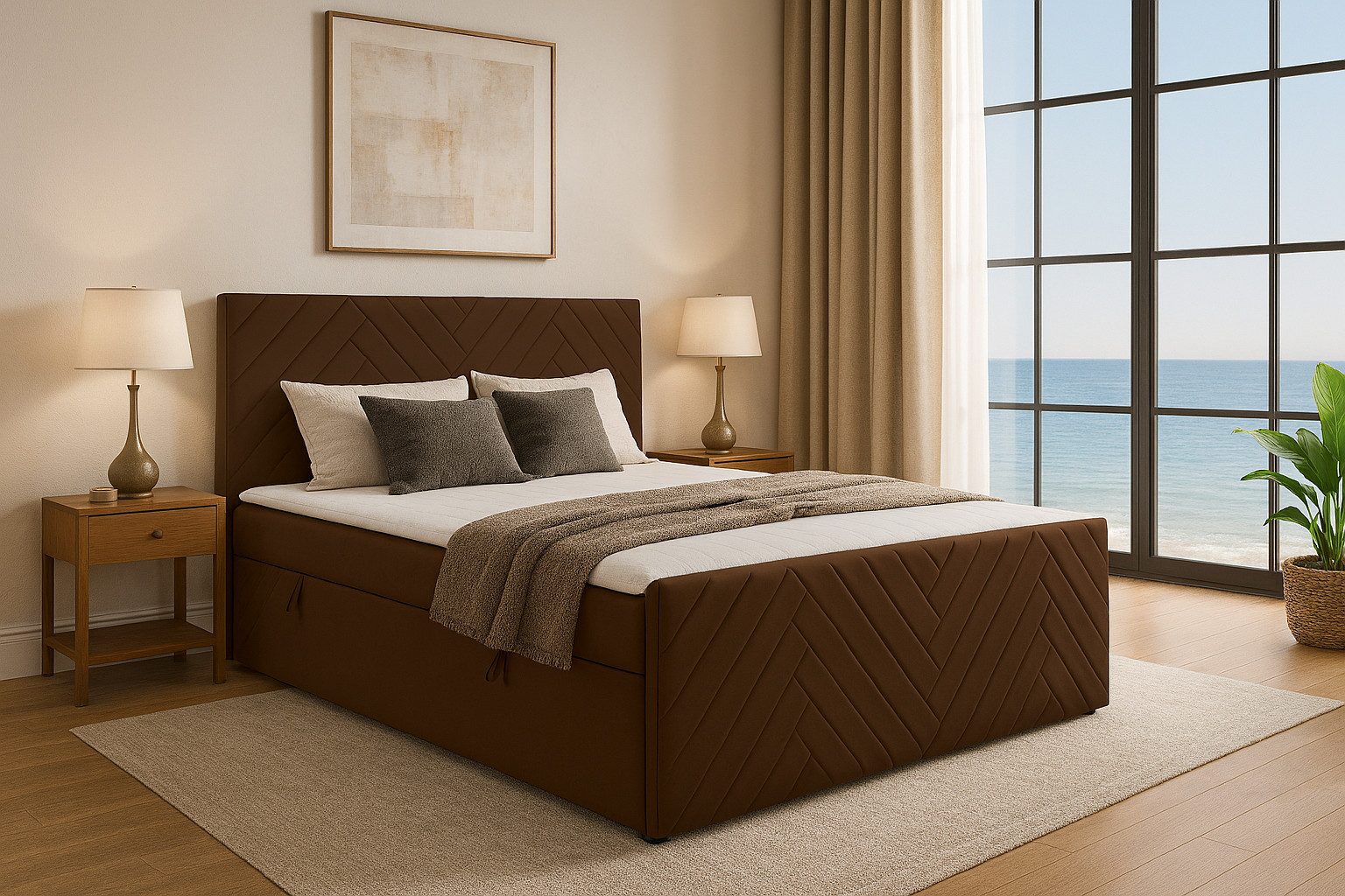 KS Home Concept Boxspringbett mit Bettkasten günstig online kaufen