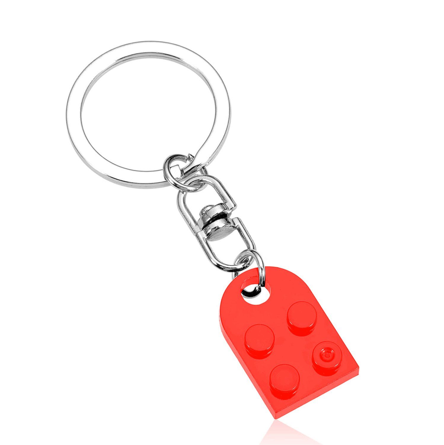 MAGICSHE Schlüsselanhänger Paare Passende Spielbausteine Geschenke Rot einzeln