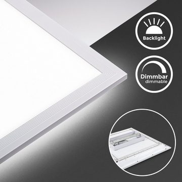 B.K.Licht LED Deckenleuchte BK_PL1494 LED Deckenlampe, mit Fernbedienung, Dimmbar, 24W, CCT - über Fernbedienung, LED fest integriert, warmweiß - kaltweiß, CCT Farbtemperatursteuerung, indirektes Licht, Memoryfunktion, 2.400Lm