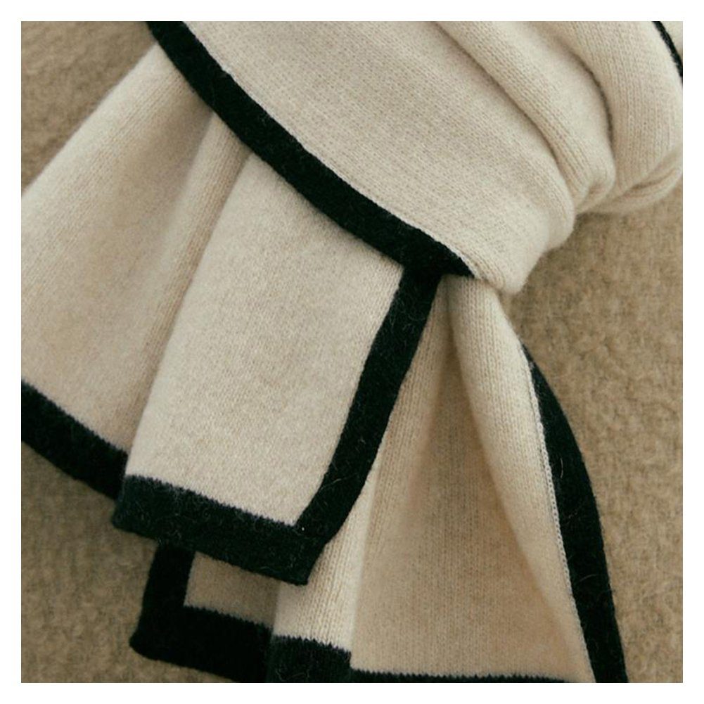 Blusmart Modeschal Modischer Einfacher Schal, Mittellang, Warmer Winterschal, white Winddicht