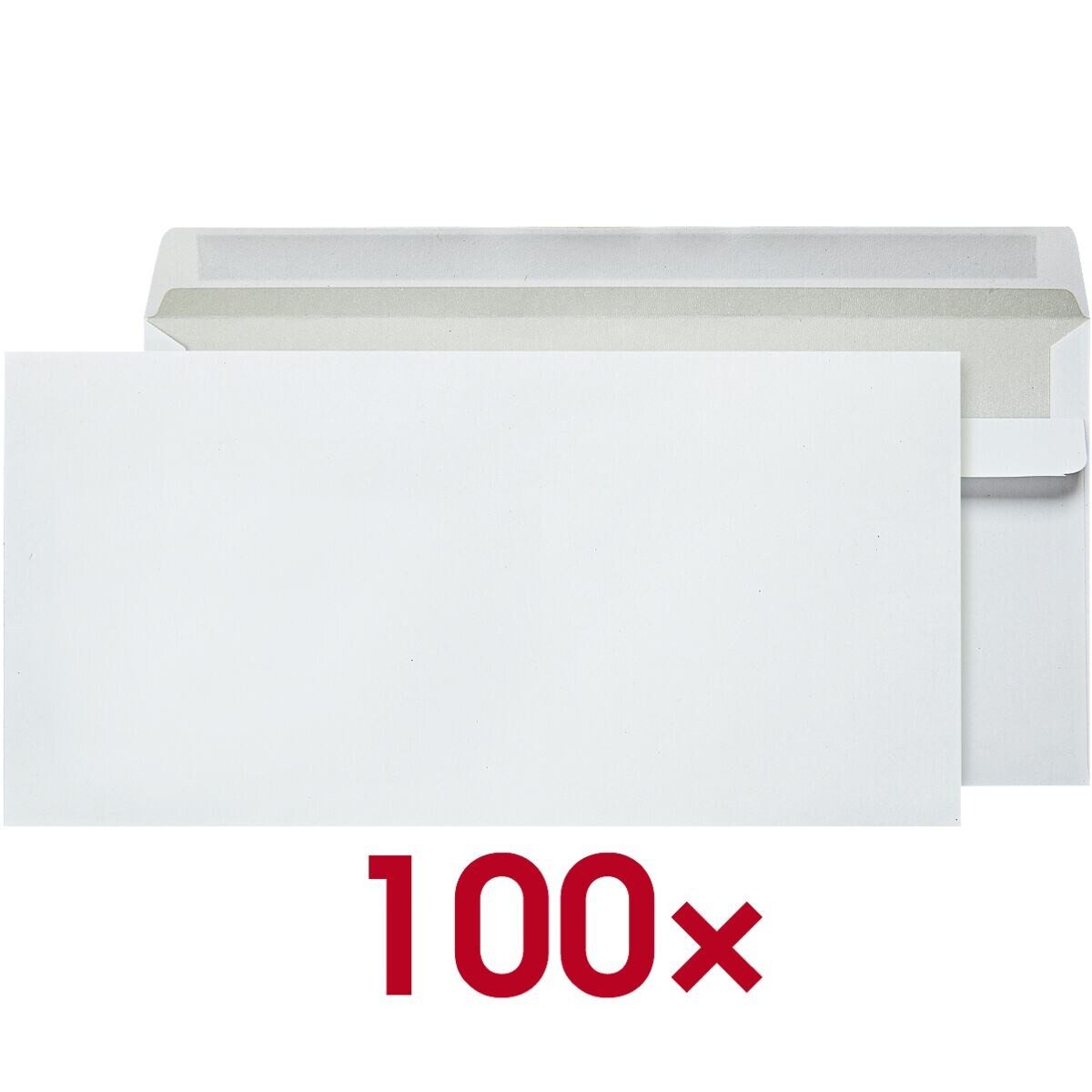Otto Office Briefumschlag, DIN lang, ohne Fenster, Selbstklebung