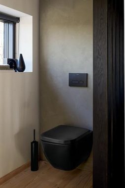 Duravit WC-Komplettset DU Wand-WC 540mm Happy D.2, Anthrazit/ A