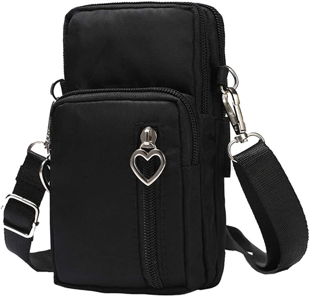 Alster Herz Handytasche Kleine Umhängetasche Damen, Schultertasche Handytasche Crossbody E0197, Verstellbar Schultergurt