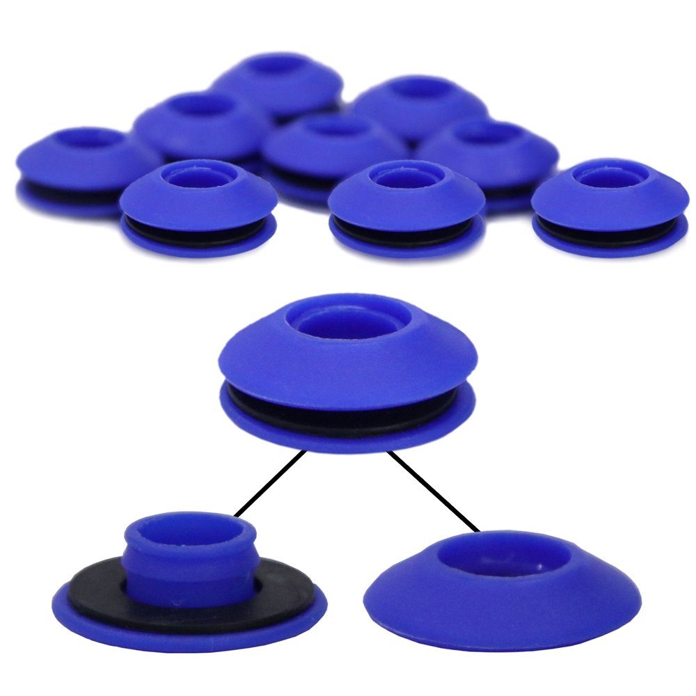 Mucola Pool-Abdeckplane Solarfolie Pool Solarplane Ösen Poolheizung Wärmeplane Poolabdeckung (Set mit Folie und Locheisen, Set bestehend aus Solarfolie und 10 Kunststoff Ösen mit Locheisen), aus PVC