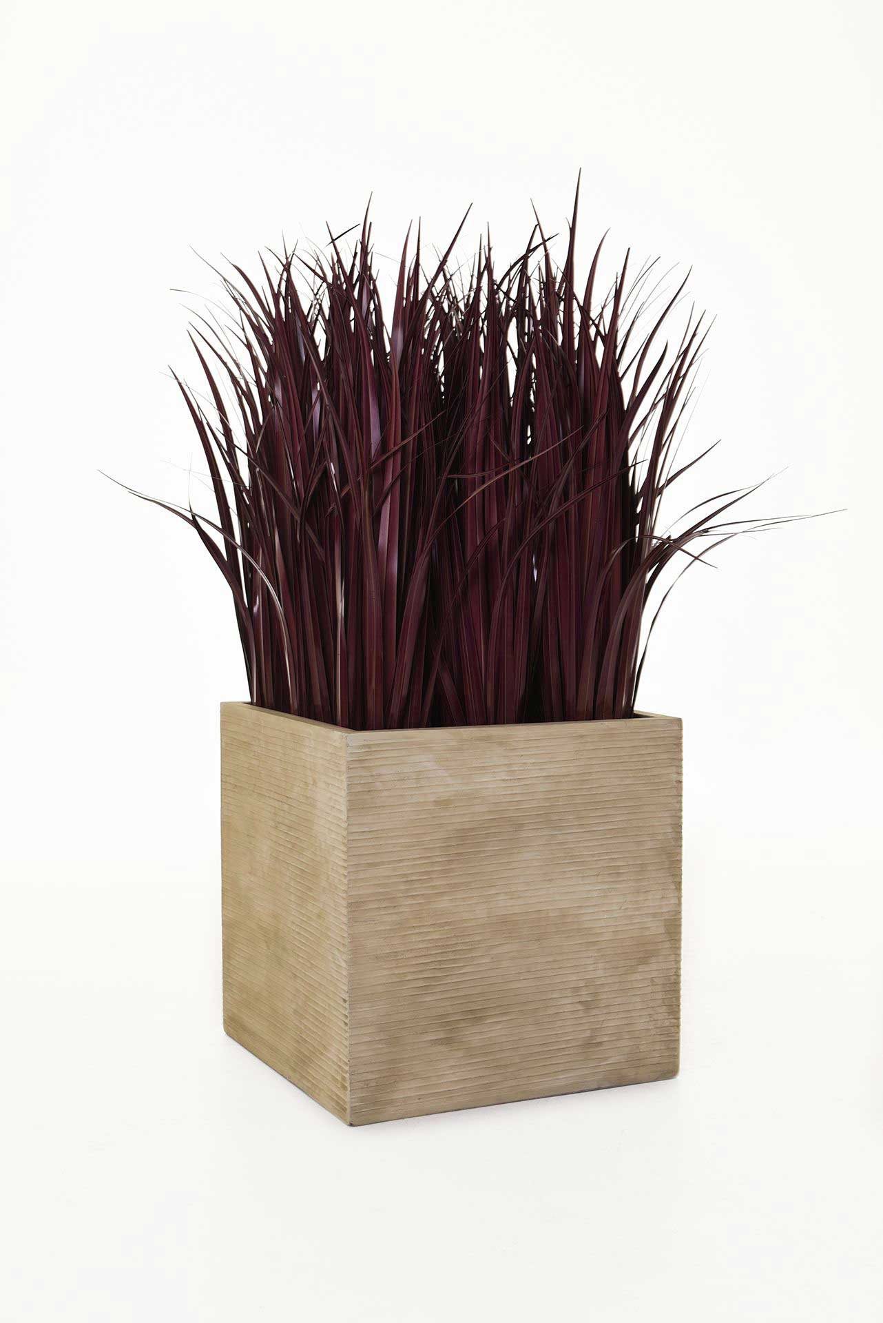 VIVANNO Pflanzkübel Fiberglas BLOCK Würfel - günstig online kaufen