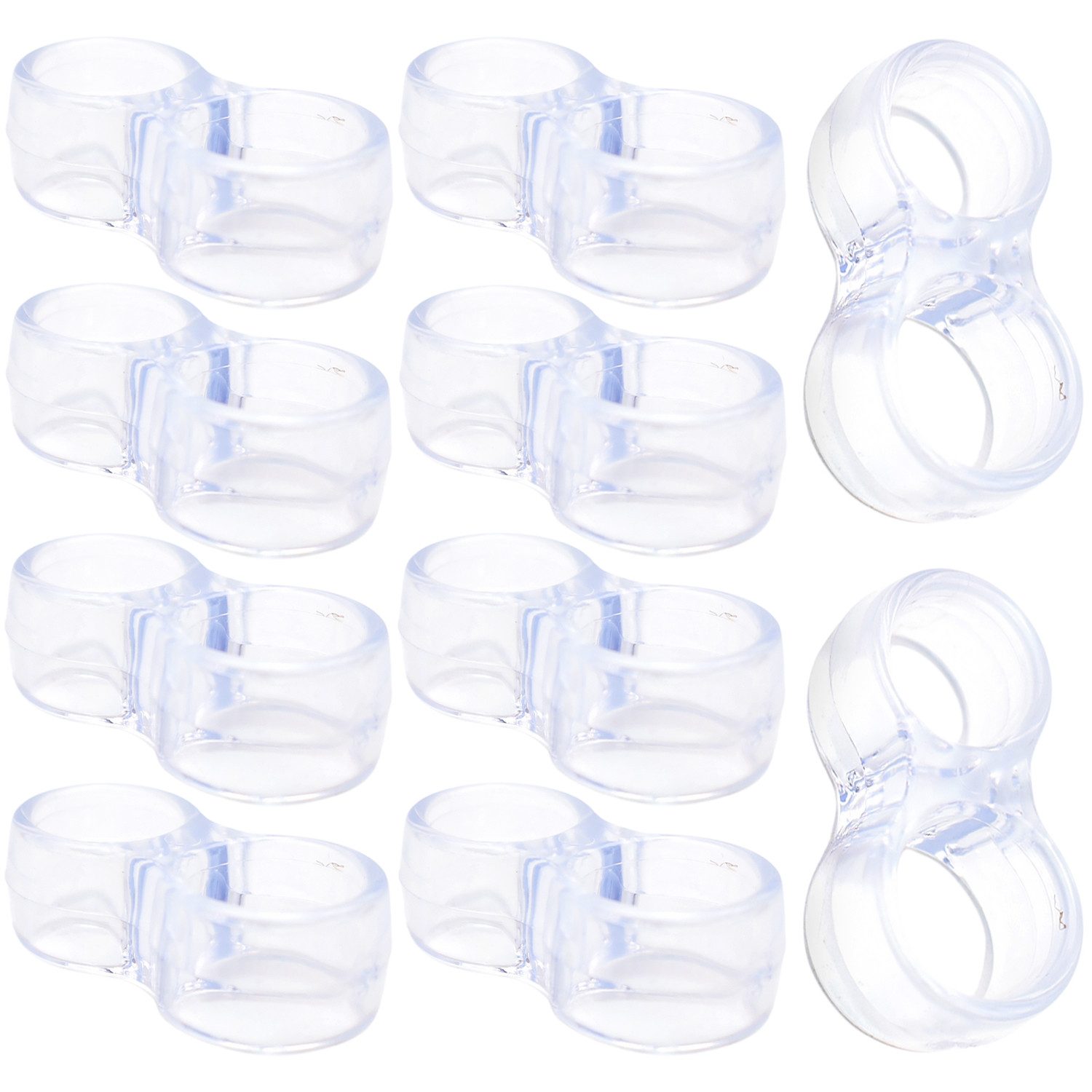 Türstopper Silikonpuffer Transparent Wandschutz Türklinke (10 St), für Fensterklinke, Türklinke, Balkontür Klinke