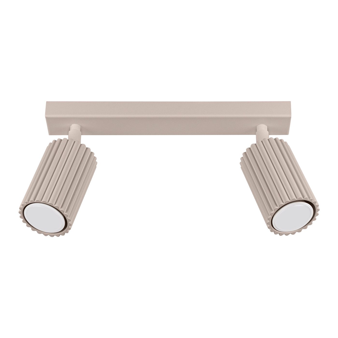 SOLLUX lighting Deckenleuchte Plafond Karbon 2 Taupe, Nicht enthalten