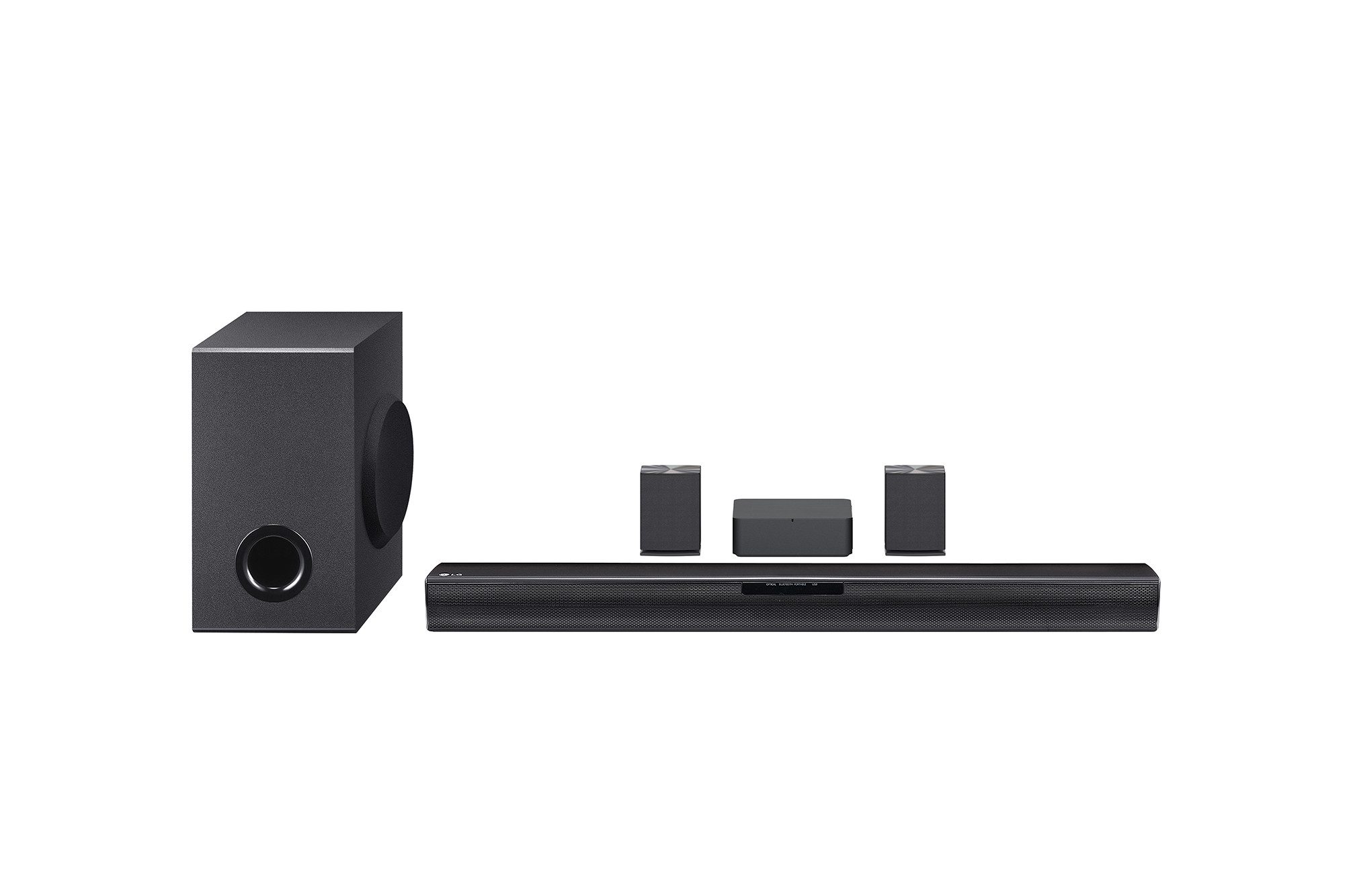 Valentinstagsgeschenk LG SQC4R Soundbar 4.1 (Bluetooth, 220 W, Kabelloses 4.1‐System mit Subwoofer und Rear‐Lautsprechern), schwarz