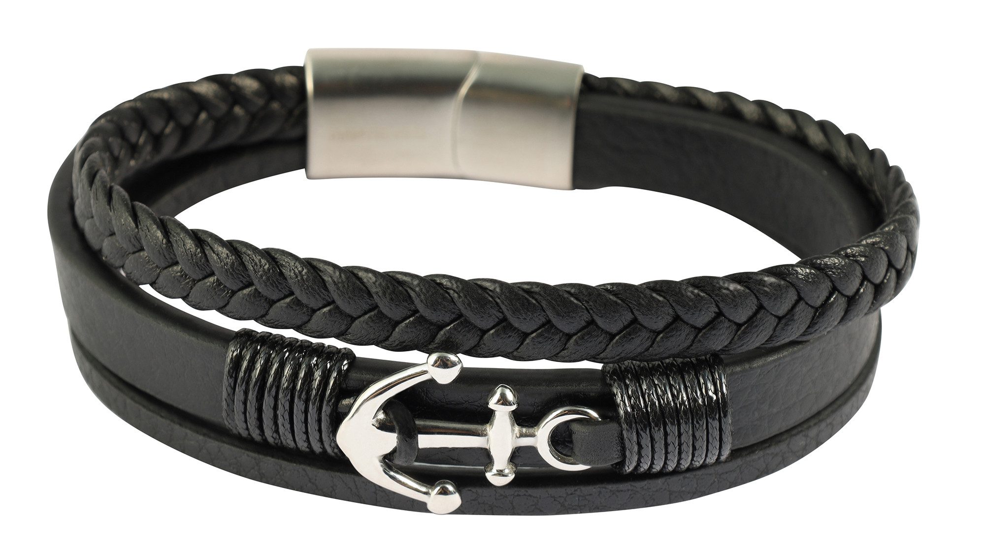 AKZENT Armband Arne Armband Echtleder schwarz günstig online kaufen