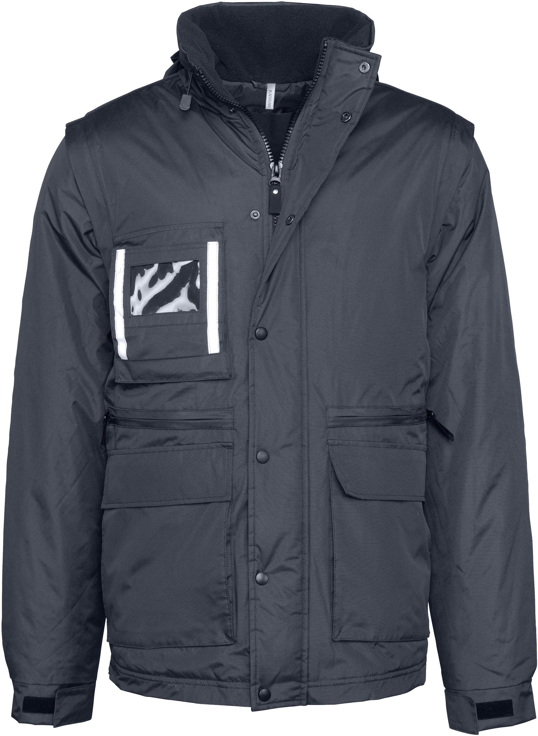 Arbeitsjacke Workwear Parka mit abtrennbaren Ärmeln Herren