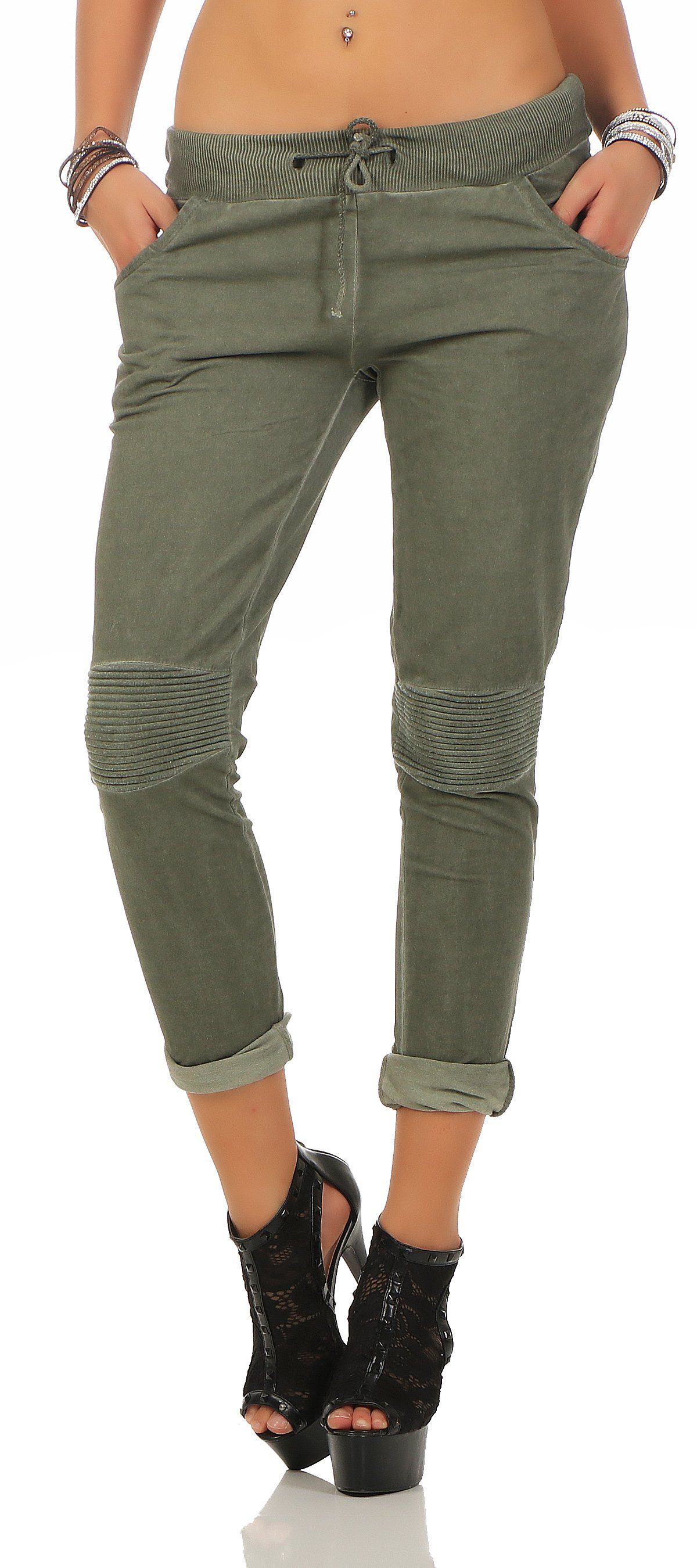 Jogginghose Freizeithose Stoffhose Sweatpants Biken Look 223