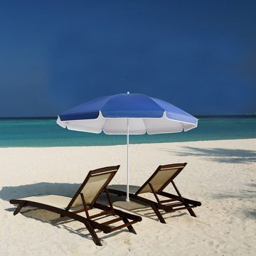 Kingsleeve Sonnenschirm, 180 cm Neigbar Höhenverstellbar UV Schutz 50+ Wasserabweisend inkl. Tragetasche Stabil Standfest Leicht Transportabel Strandschirm Gartenschirm