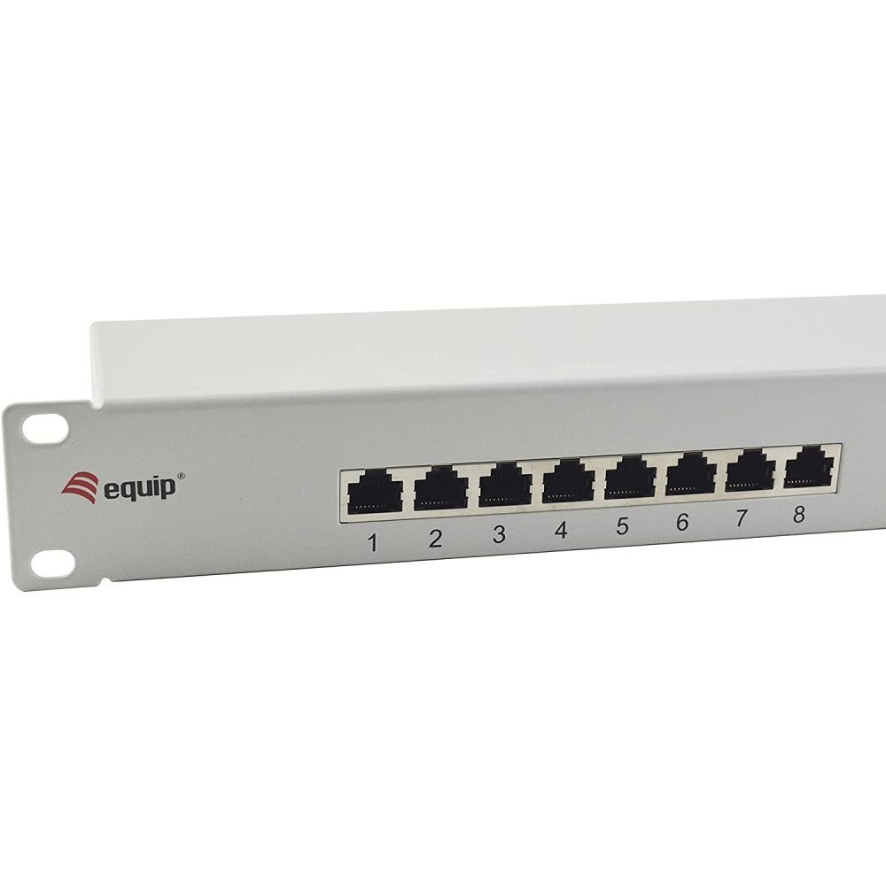 Equip 326317 16-Port Gigabit Ethernet CAT.6 - Patchpanel - hellgrau Netzwerk-Patch-Panel
