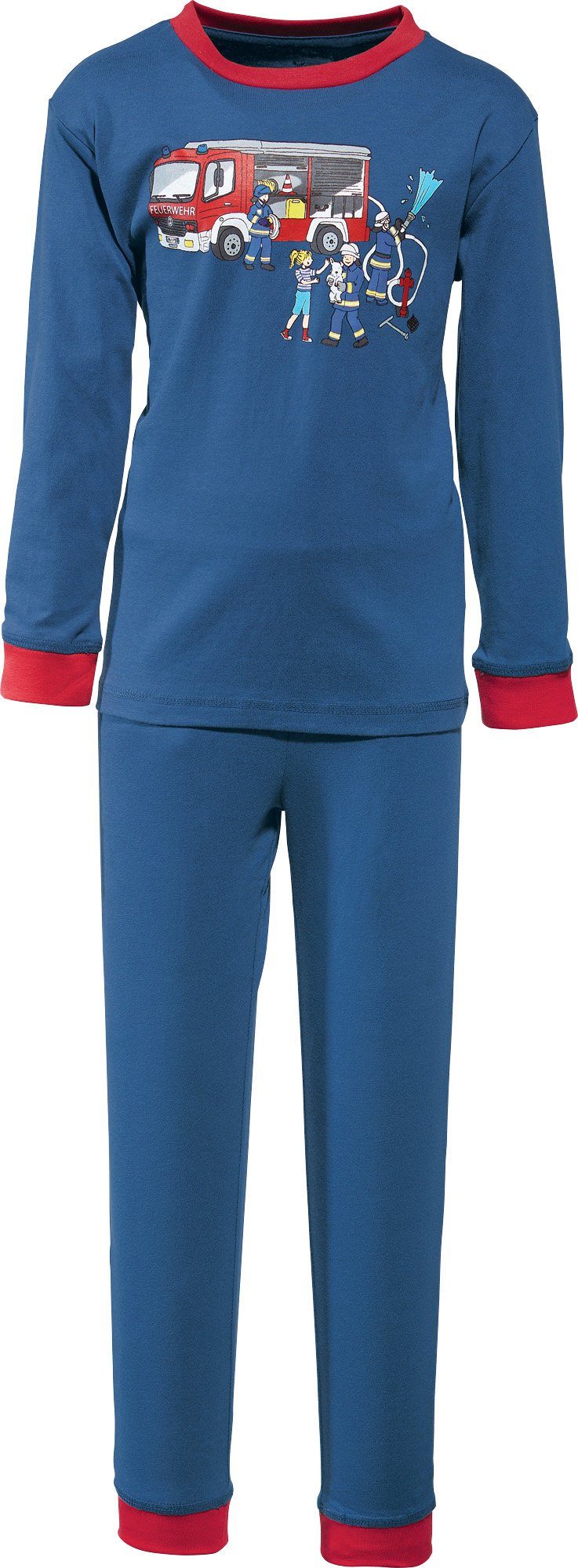 Erwin Müller Pyjama Kinder-Schlafanzug Single-Jersey Uni