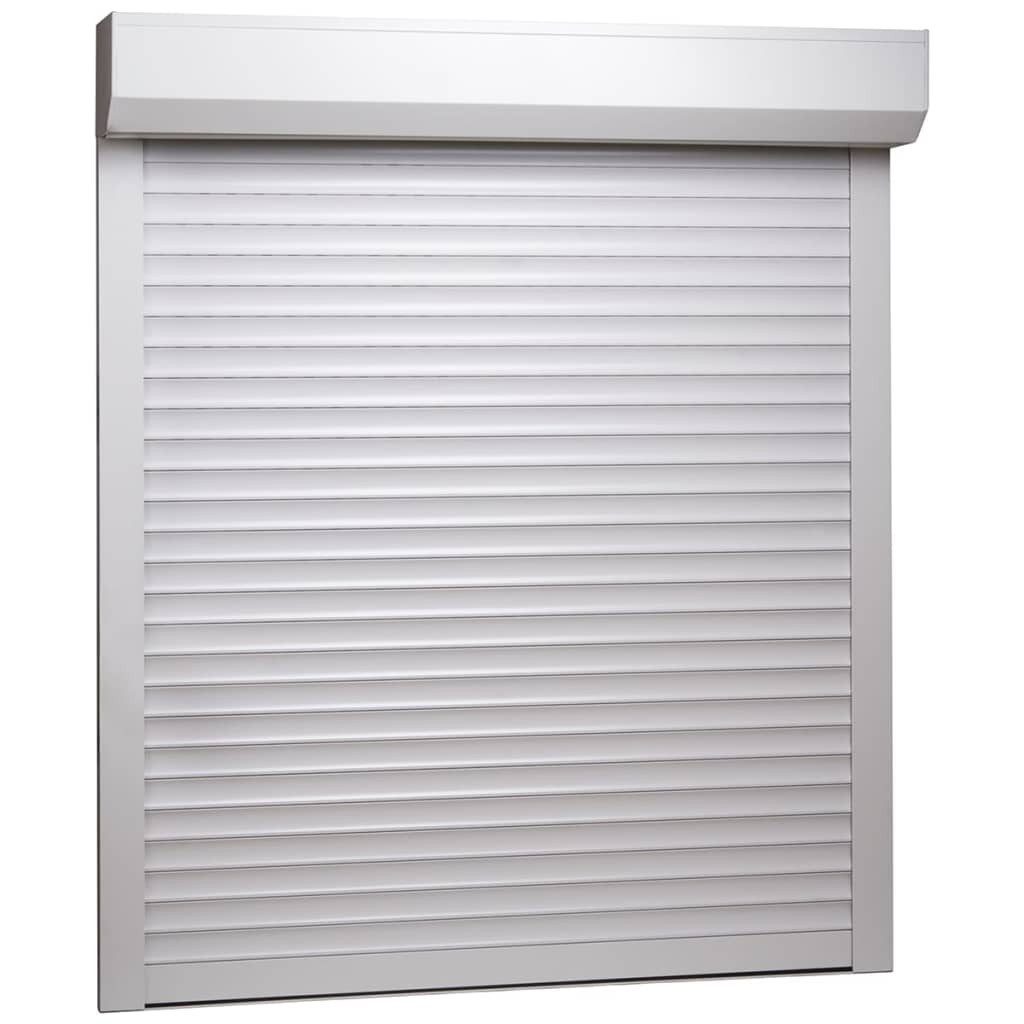 vidaXL Jalousie Rollladen Aluminium 100 x 120 cm Weiß