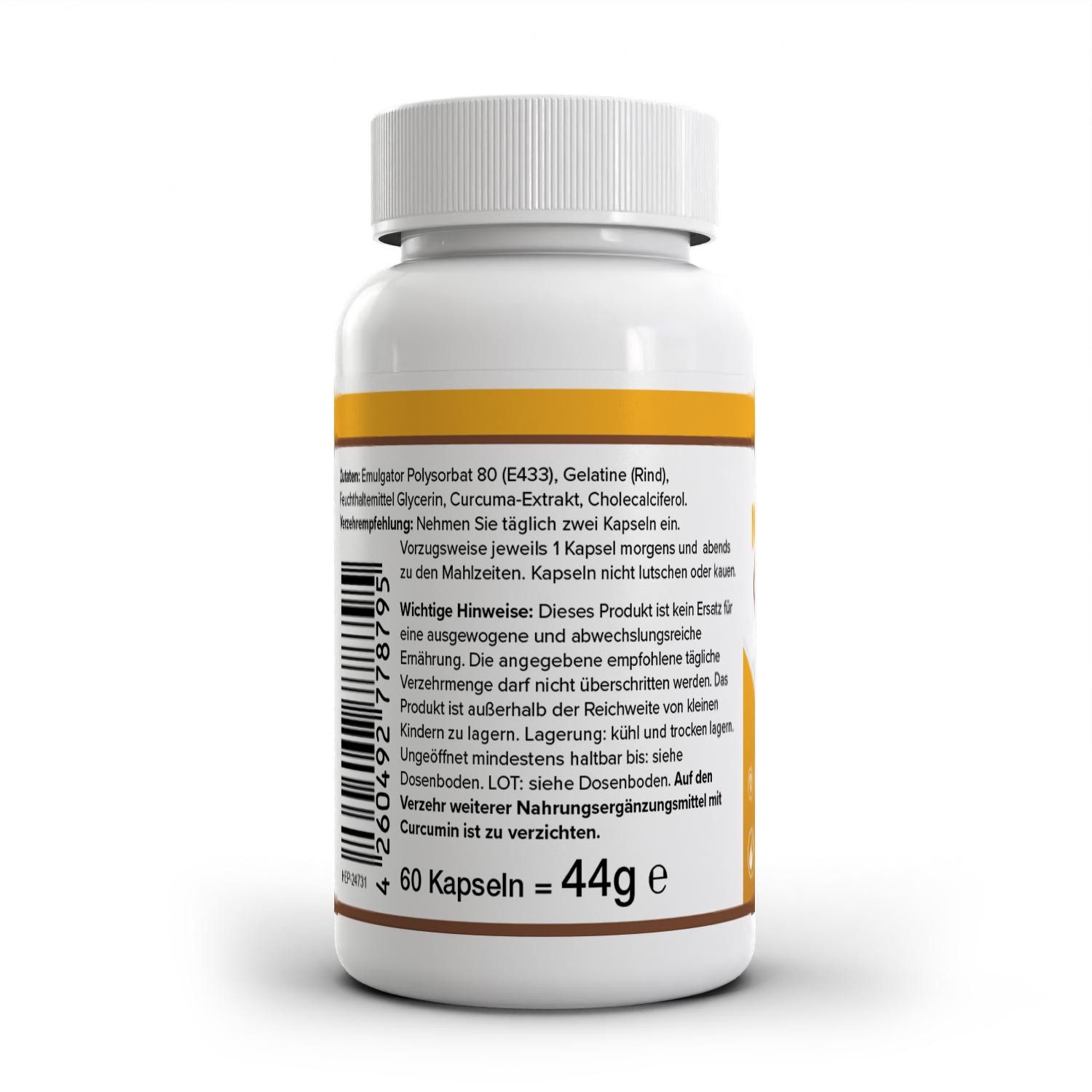 Zec+ Nutrition HEALTH+ MIZELLARES CURCUMIN, 60 Kapseln Kapsel