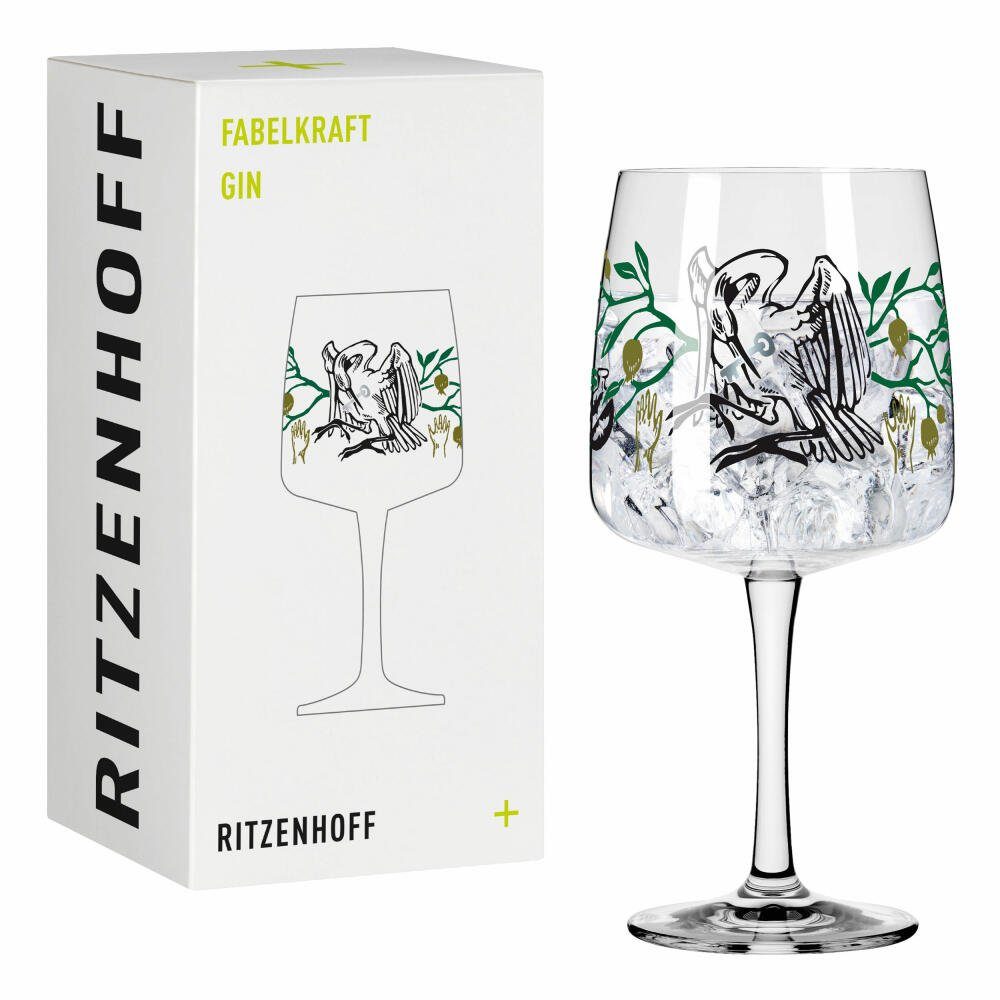 Ritzenhoff Longdrinkglas Fabelkraft Gin 003, Kristallglas, Made in Germany