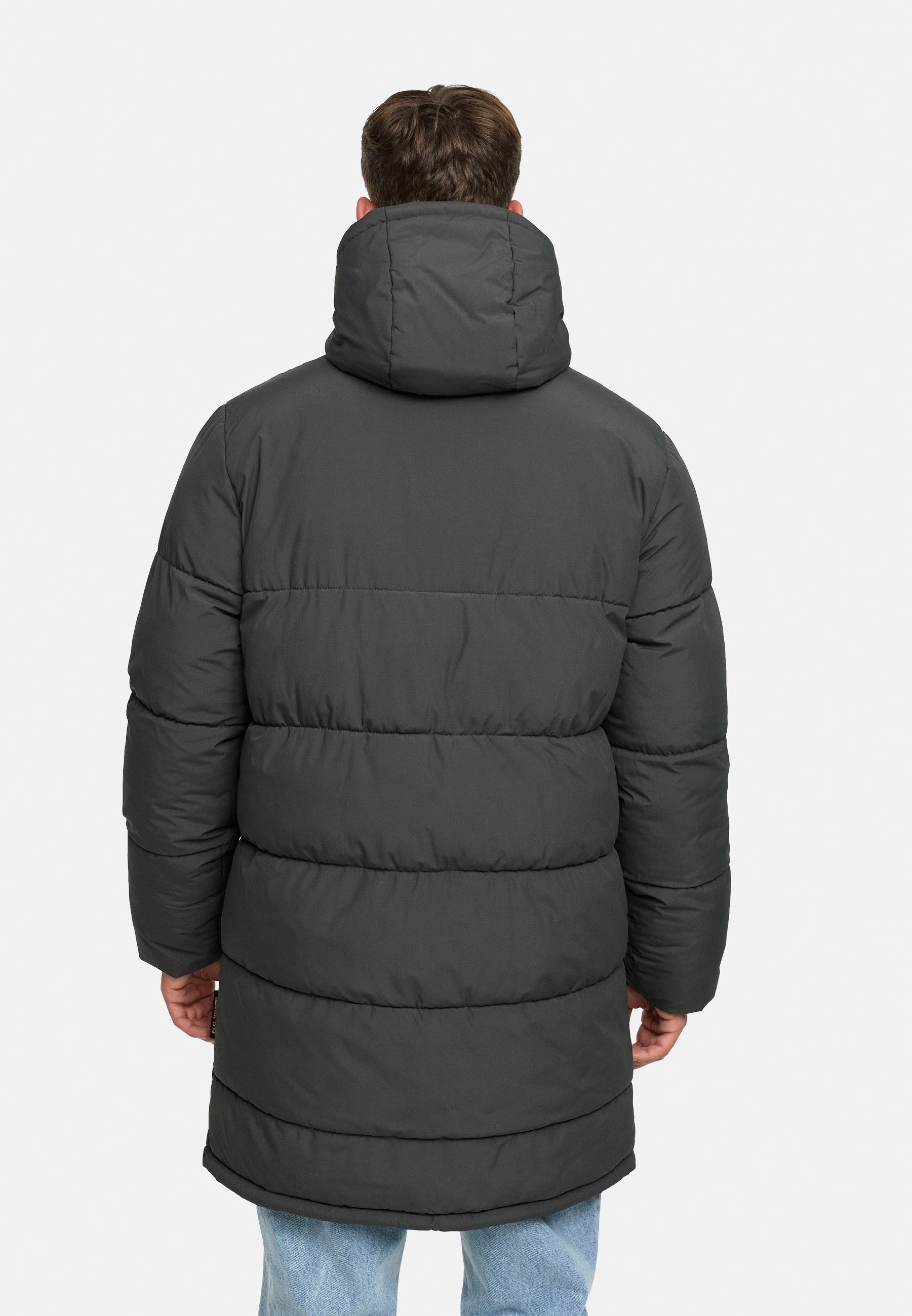 Indicode Winterjacke Herren INPazze Jacke Winter Herrenjacke Steppjacke mit Kapuze und Reißverschluss