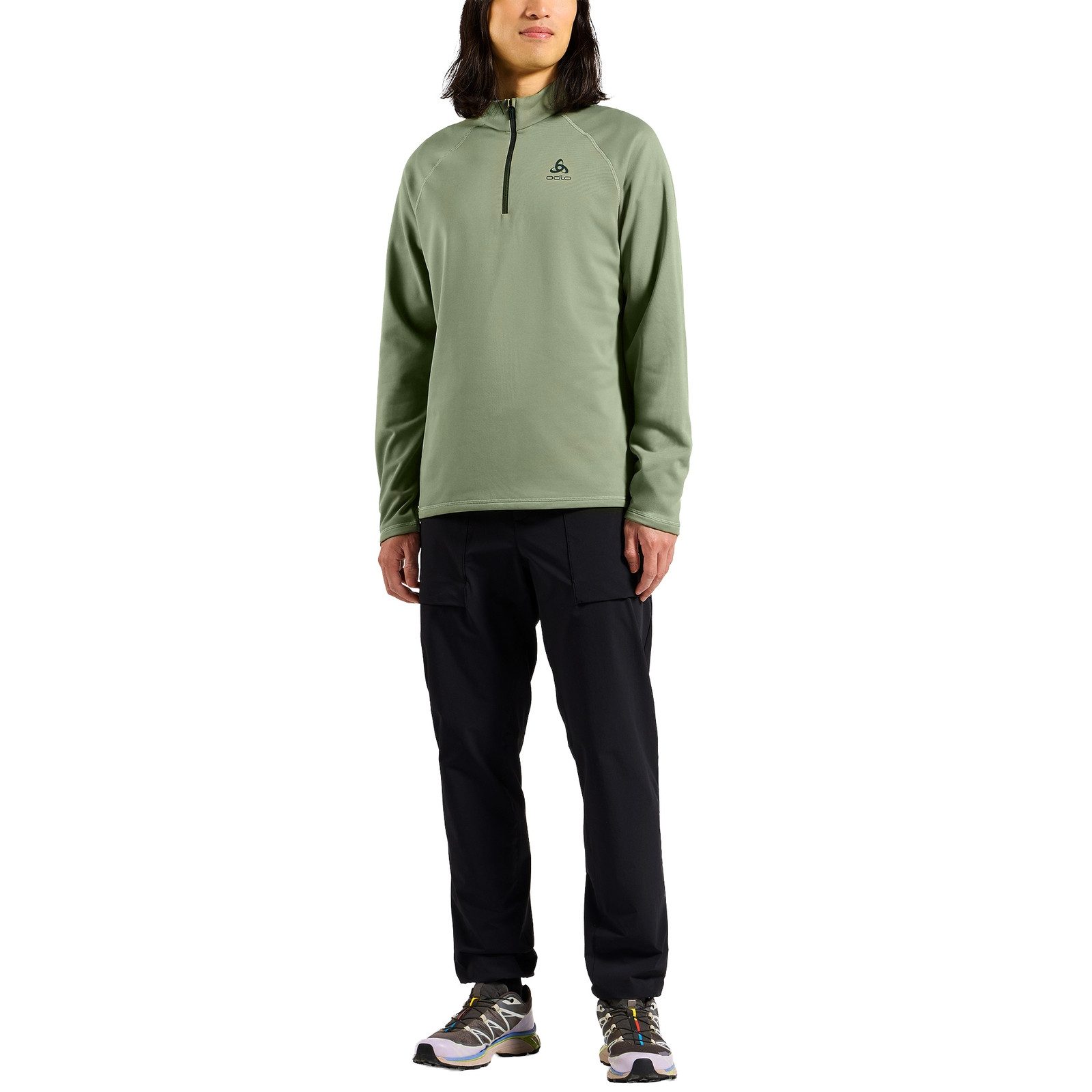 Odlo Trainingspullover Midlayer Halfzip Besso mit weicher aufgebürsteter Innenseite