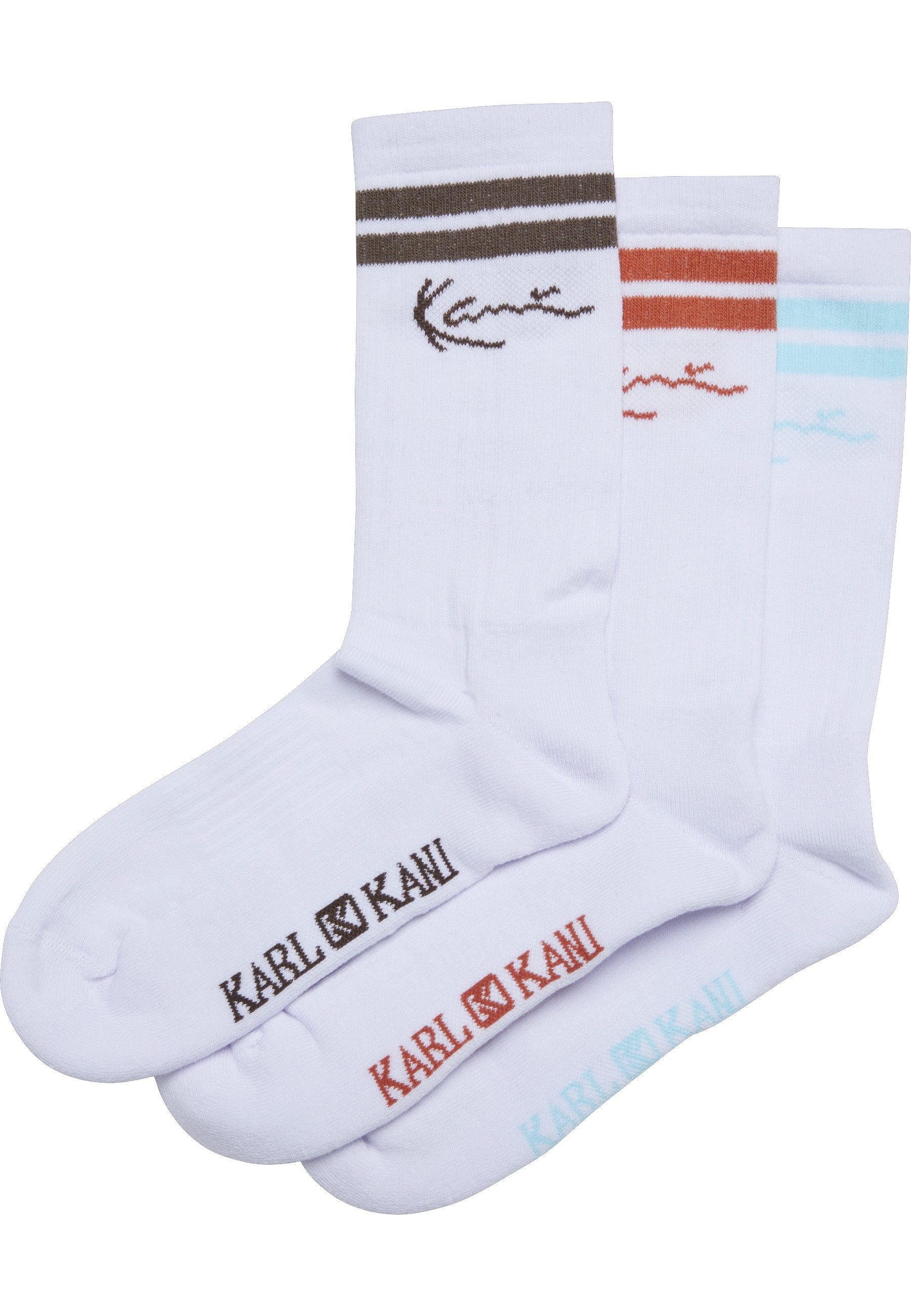 Karl Kani Basicsocken Karl Kani Karl Kani Signature Striped 3 Pack Socks (1-Paar)