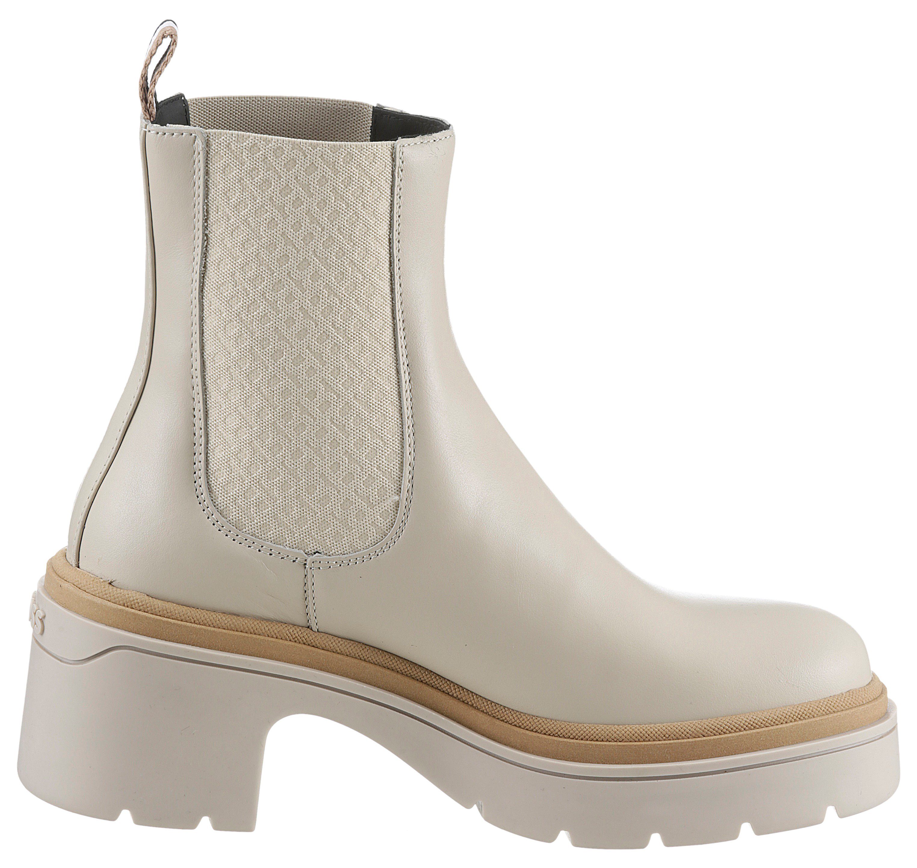 CAROL BOSS Chelseaboots Optik creme modischer in