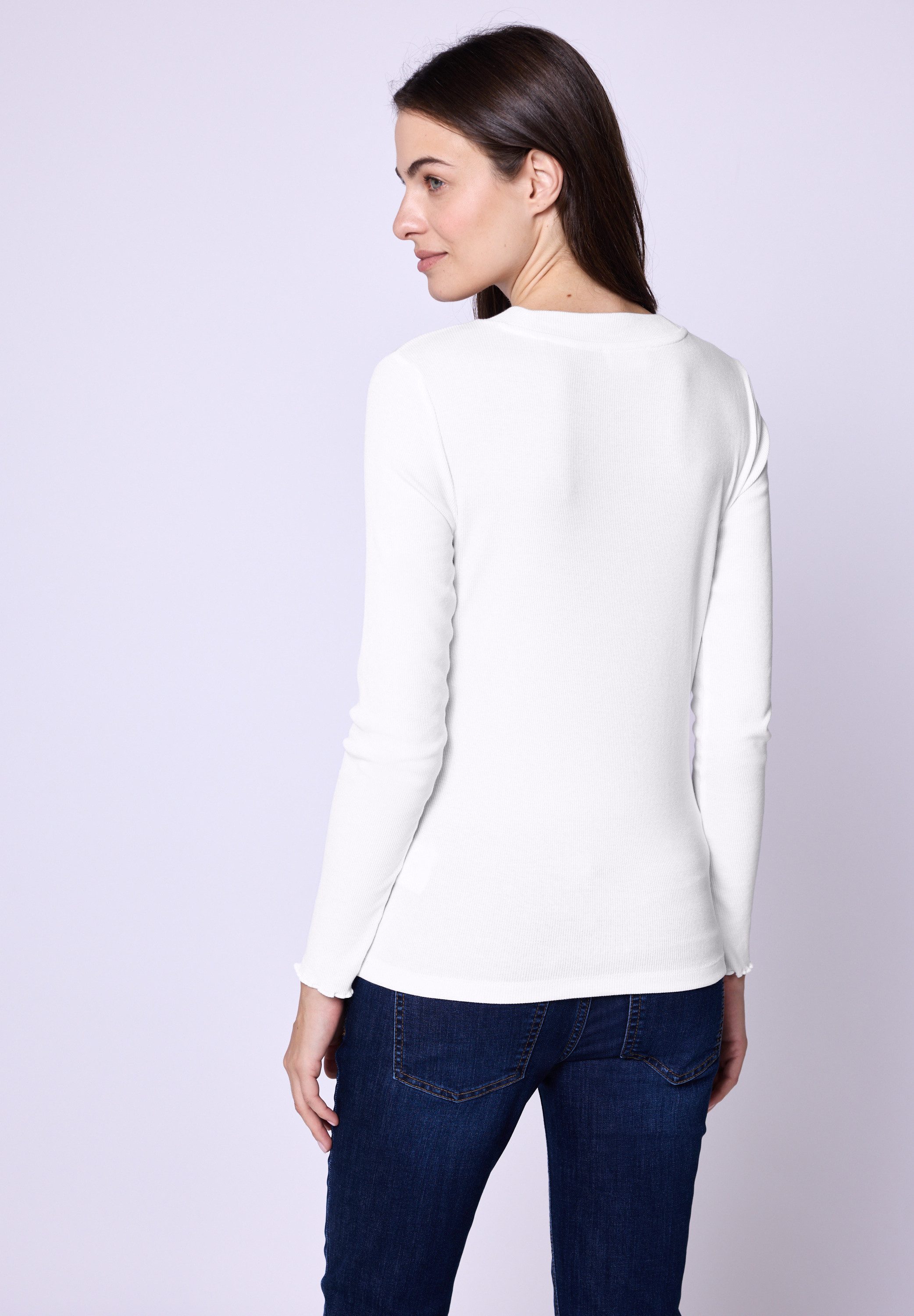 STREET ONE STUDIO Langarmshirt Rundhalsausschnitt günstig online kaufen