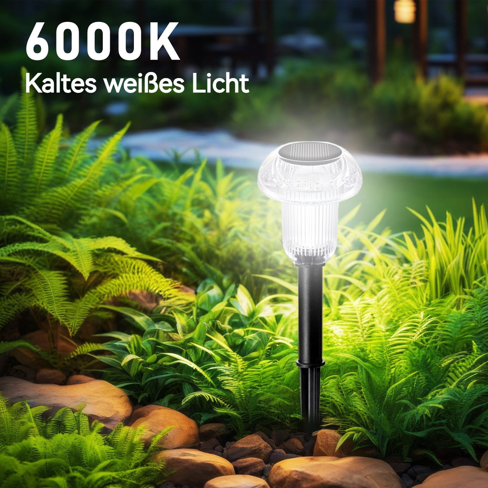 BlingBin LED Solarleuchte 6 Stück Solar-Gartenleuchten, günstig online kaufen
