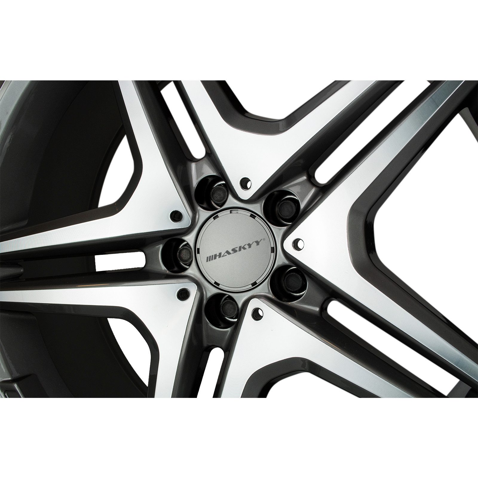 HASKYY Schrauben-Set 20x Radschrauben Schwarz M14x1,5x27 mm Kugel R13 SW17 inkl. Beutel