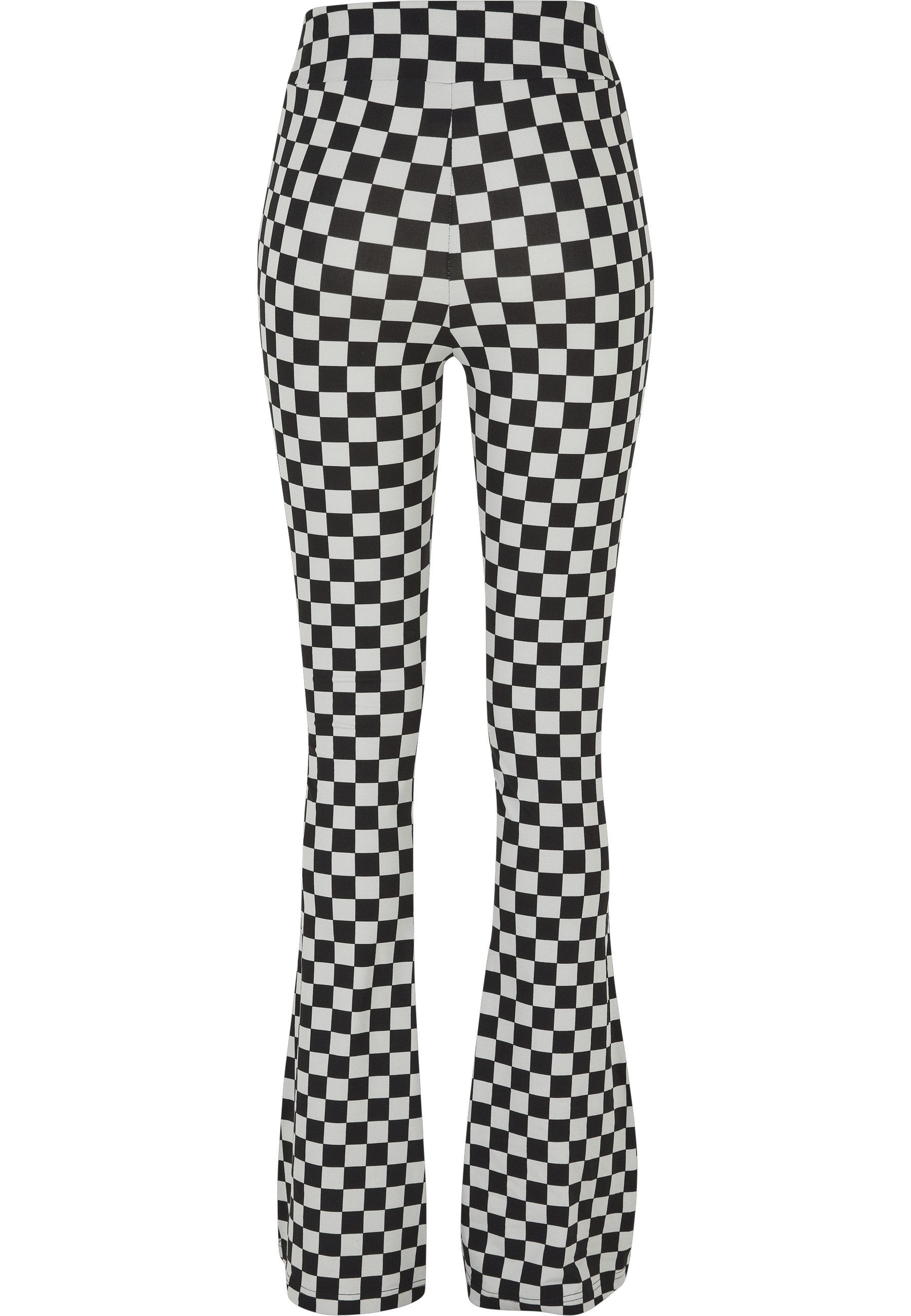 URBAN CLASSICS Leggings Urban Classics Damen Ladies Checked Boot Cut Leggings (1-tlg)