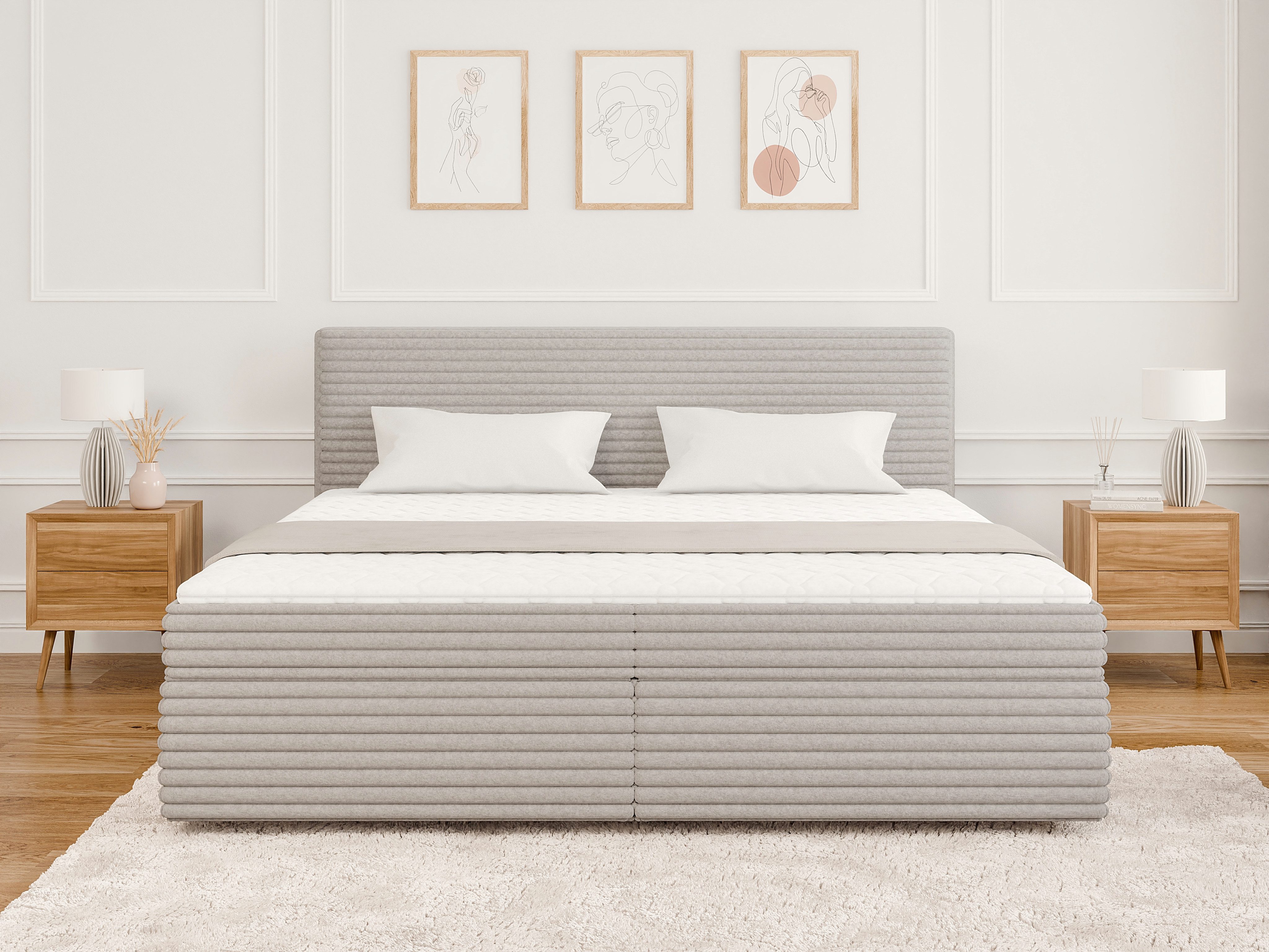 S-Style Möbel Boxspringbett Jasper mit Topper günstig online kaufen