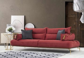 JVmoebel Wohnzimmer-Set Designer Sofagarnitur 3+3+1+1 Sitzer Perfekte Wohnzimmer Set von 4tlg, (4-St., 2x 3-Sitzer Sofas + 2x Sessel), Made in Europa