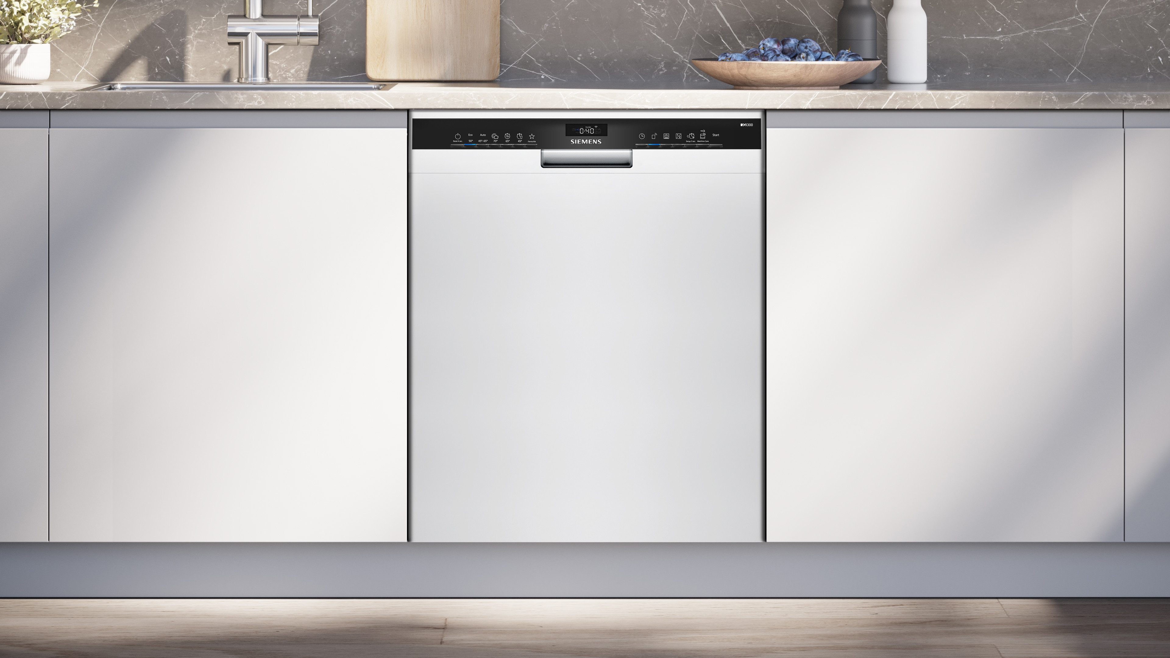 SIEMENS Unterbaugeschirrspüler iQ300 SN43HW03TE, 13 Maßgedecke