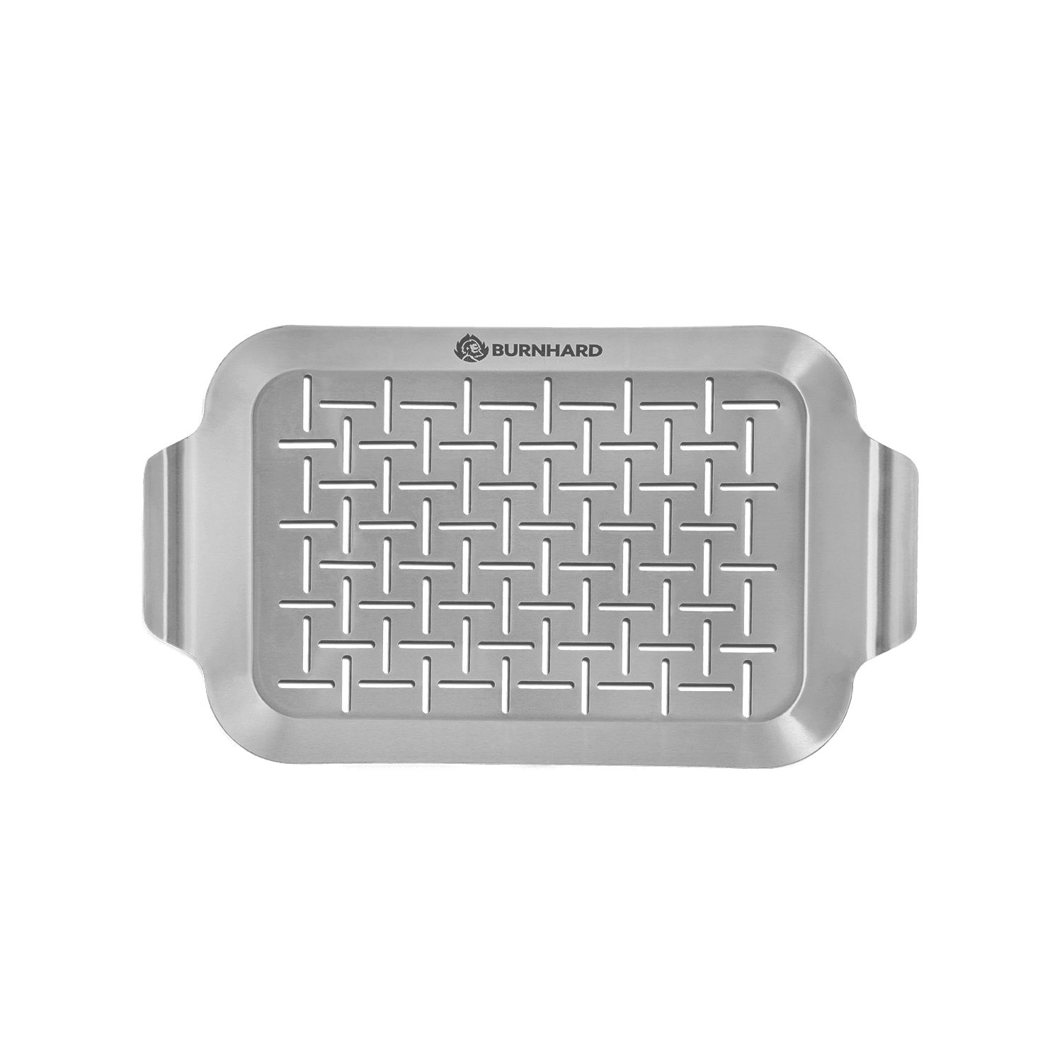 BURNHARD® Grillschale Edelstahl Grillschale klein 27,5 x 19 x 2 cm