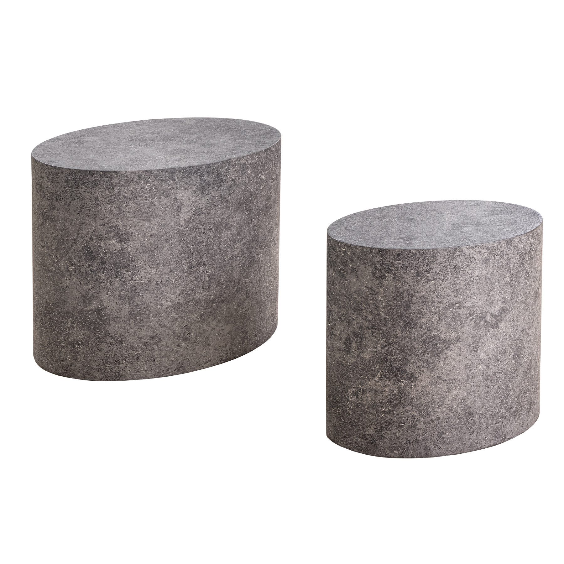 riess-ambiente Beistelltisch DICE 55cm grau · overaler Wohnzimmertisch in M günstig online kaufen