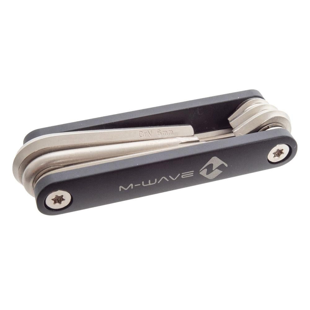 M-Wave Multitool M-WAVE Pocket F6 Multitool - kompaktes Fahrrad-Multitool mit 6 Funktio
