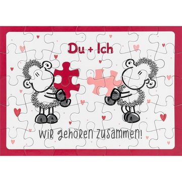Sheepworld Puzzle Sheepworld Puzzle aus 35 Teilen "Du + Ich, Wir gehören zusammen", 35 Puzzleteile