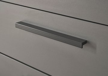 Furn.Design Lowboard Piano (TV Unterschrank in Thermo Eiche mit grau, Breite 240 cm), viel Stauraum, Soft-Close