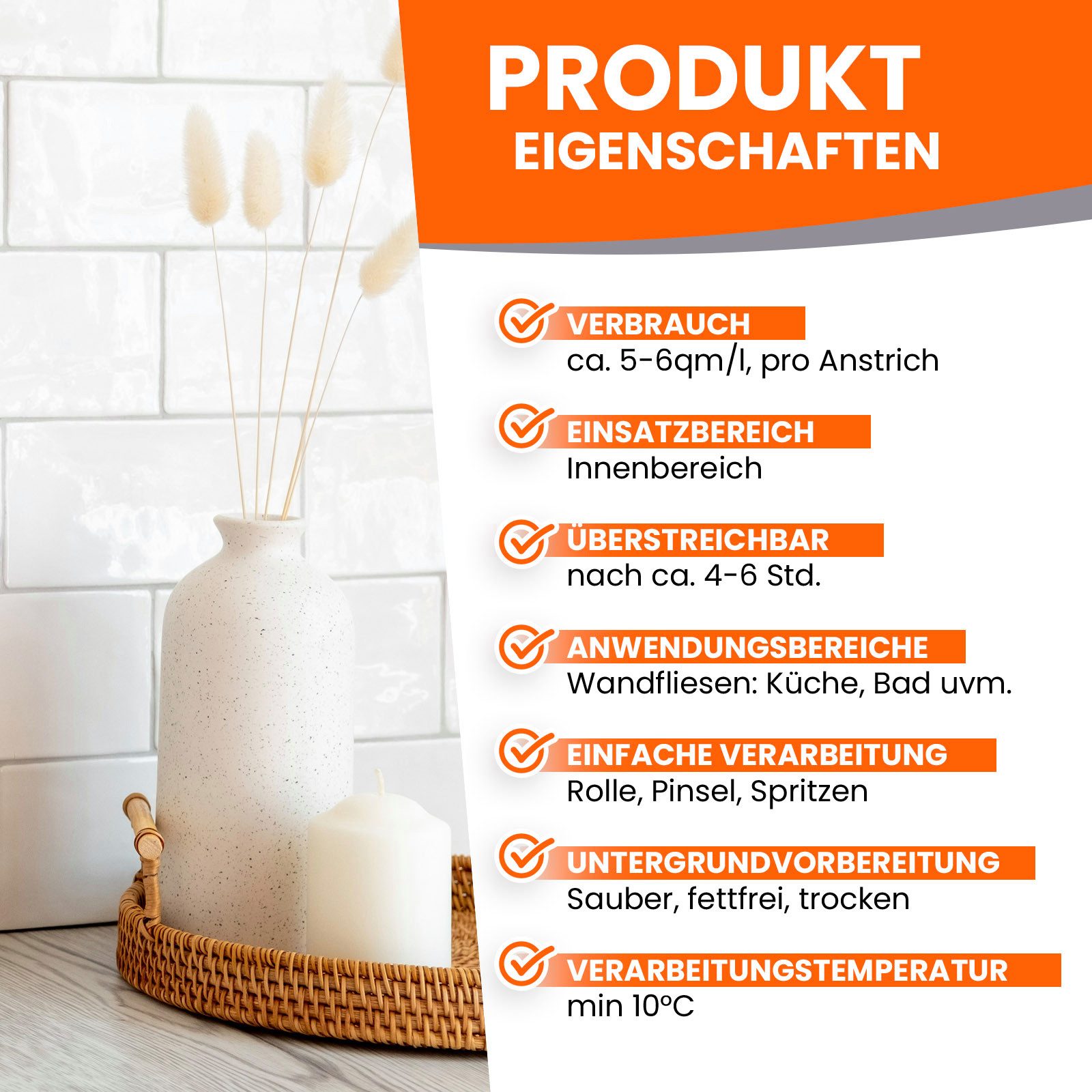 BEKATEQ Fliesenlack BE-713, Wandfliesen Lack seidenmatt günstig online kaufen