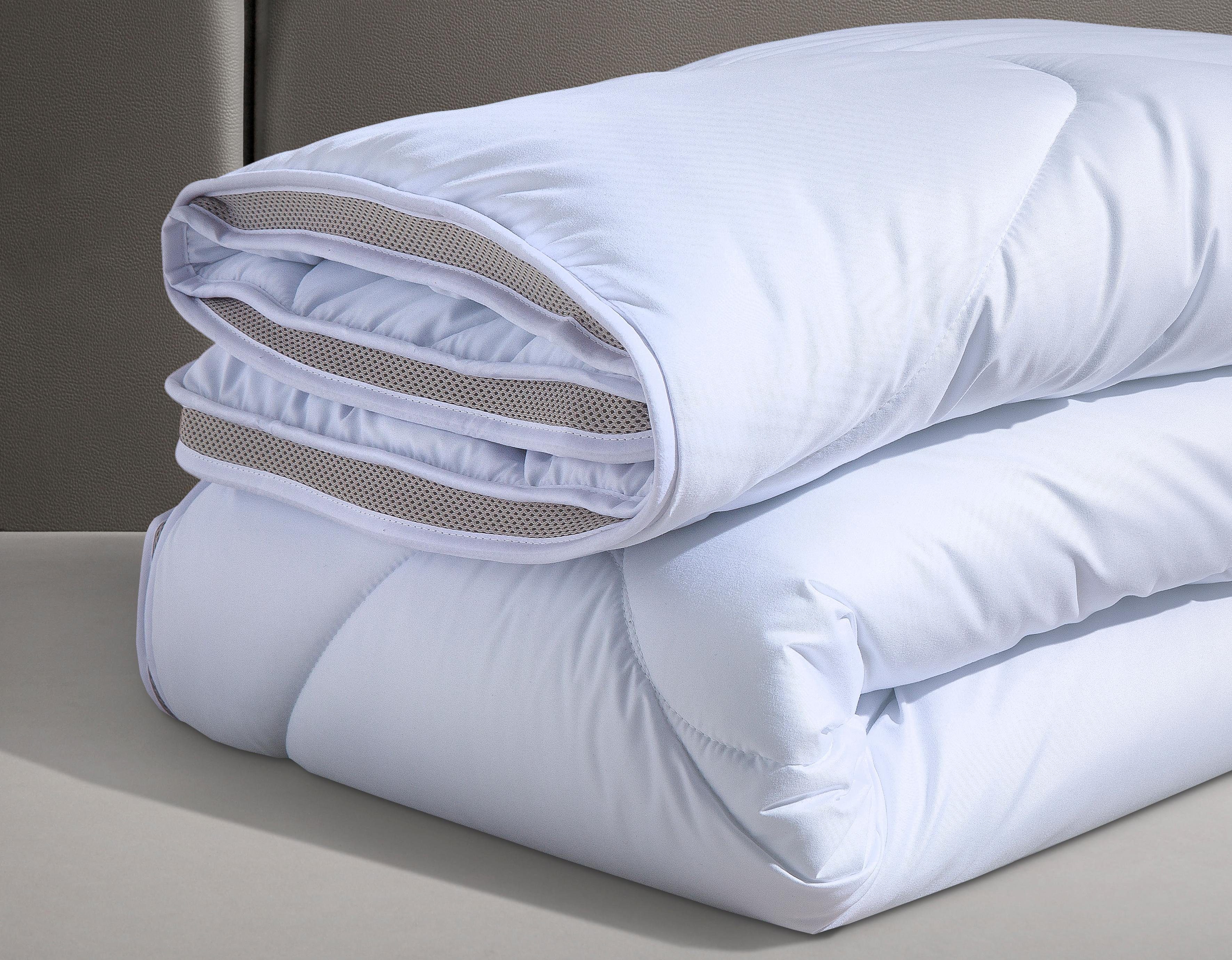 fan Microfaserbettdecke Climacontrol® II, Bettdecken für den Winter, Made in Germany, Füllung: 100% Polyester, Bezug: 100% Baumwolle, Bettdecke 135x200 cm, 155x220 cm und weiteren Größen, Decke