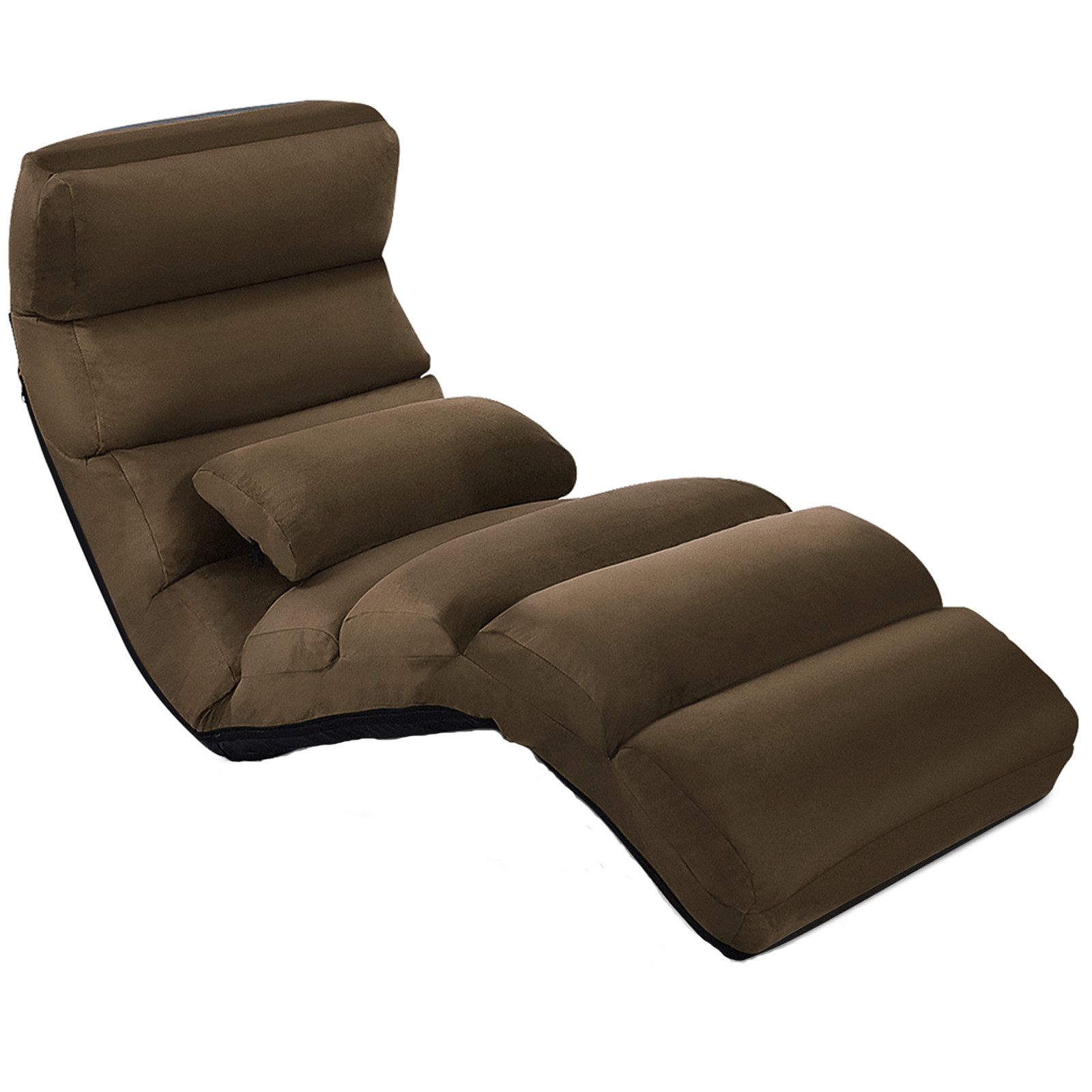 COSTWAY Relaxliege, mit Liegefunktion, Bodensessel klappbar verstellbare Rü günstig online kaufen