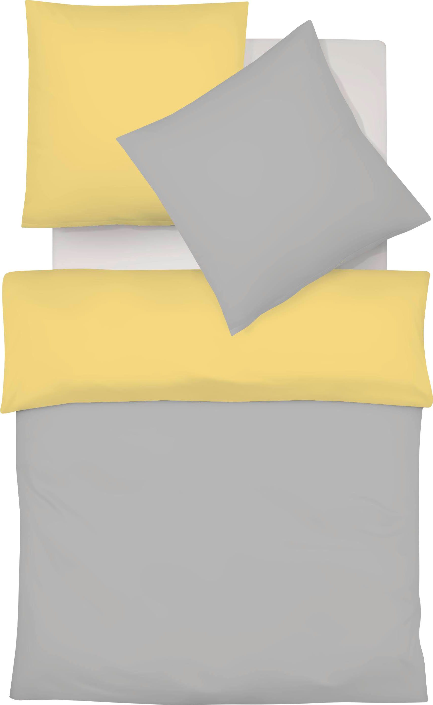 fleuresse Wendebettwäsche Provence W, Halbleinen, 2 teilig, 50% Baumwolle, 50% Leinen, in Gr. 135x200, 155x220, 200x200cm