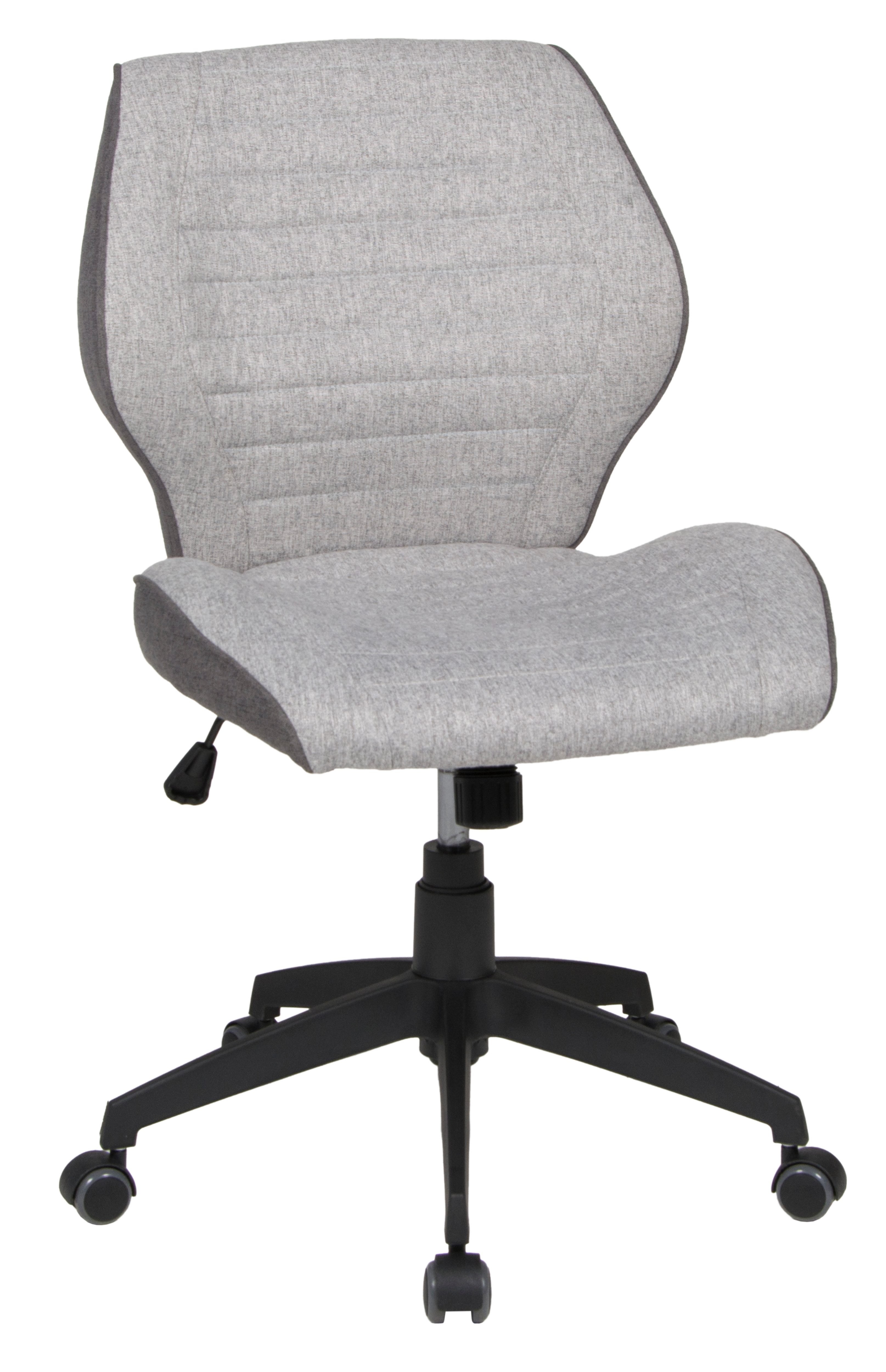 Duo Collection Drehstuhl Bürostuhl Madita, grauer Webstoff, matt schwarzes günstig online kaufen